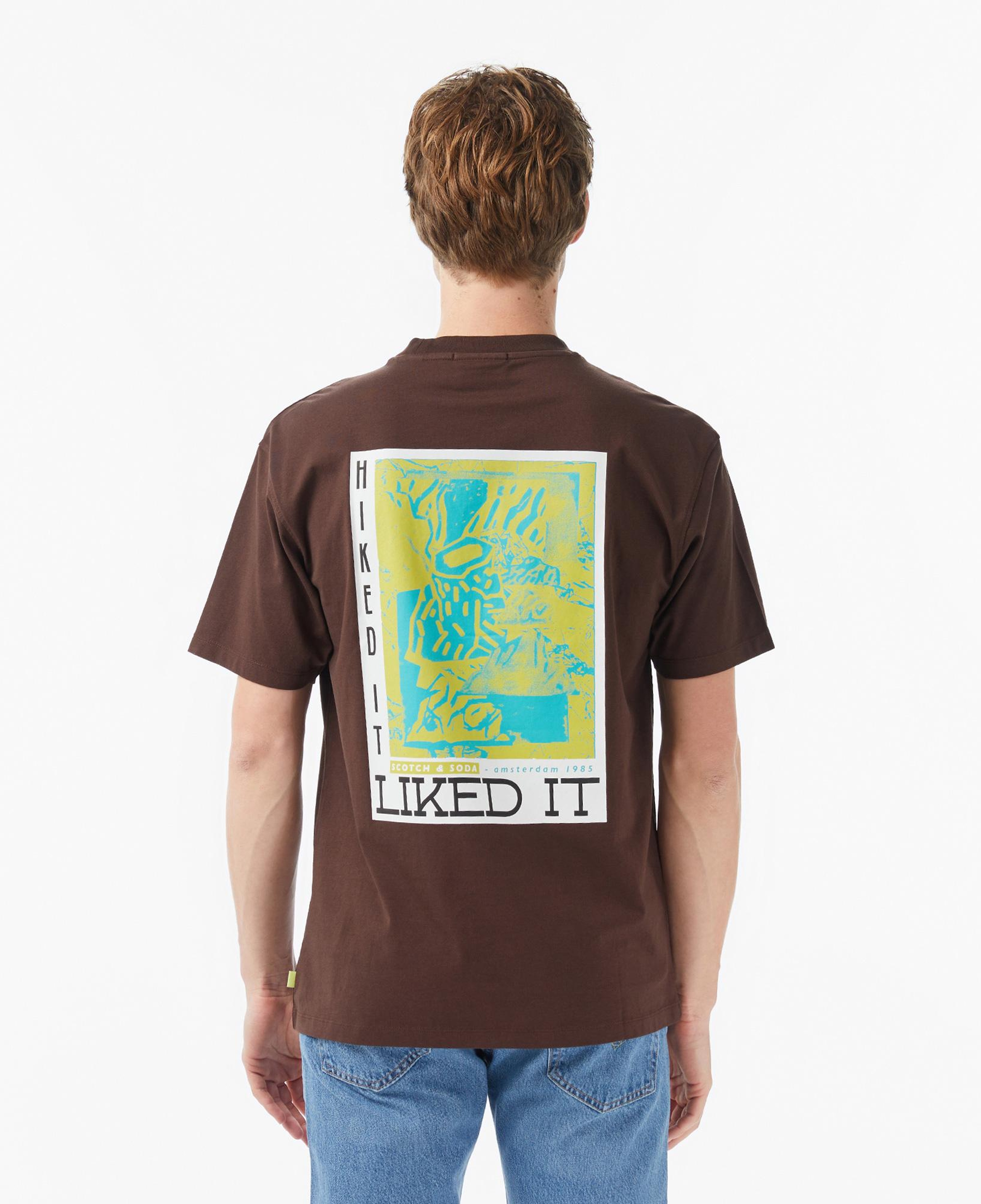 Scotch&Soda Relaxed Fit Front Back Erkek Kahverengi T-Shirt