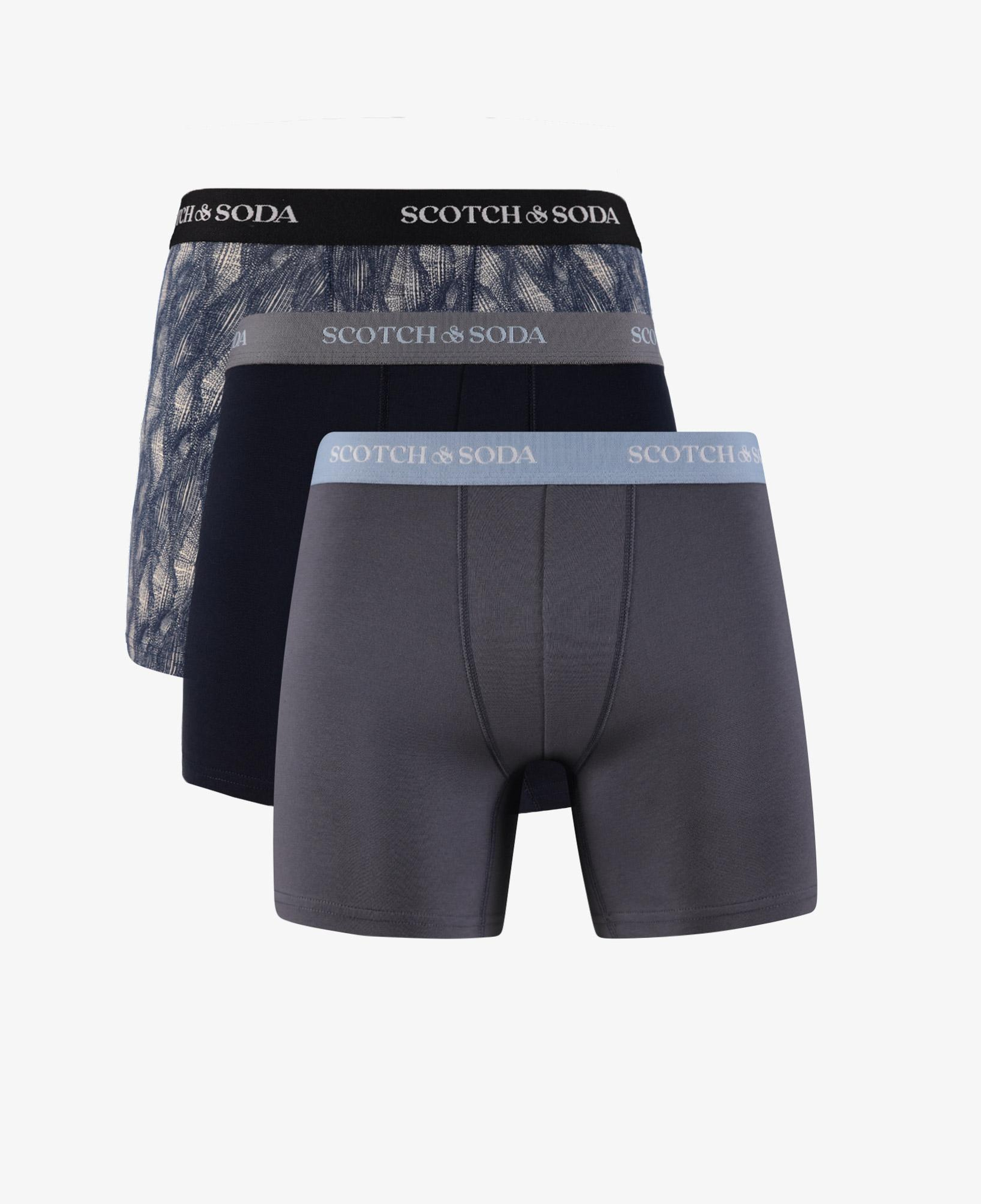 Scotch&Soda 3'lü Erkek Mavi Boxer