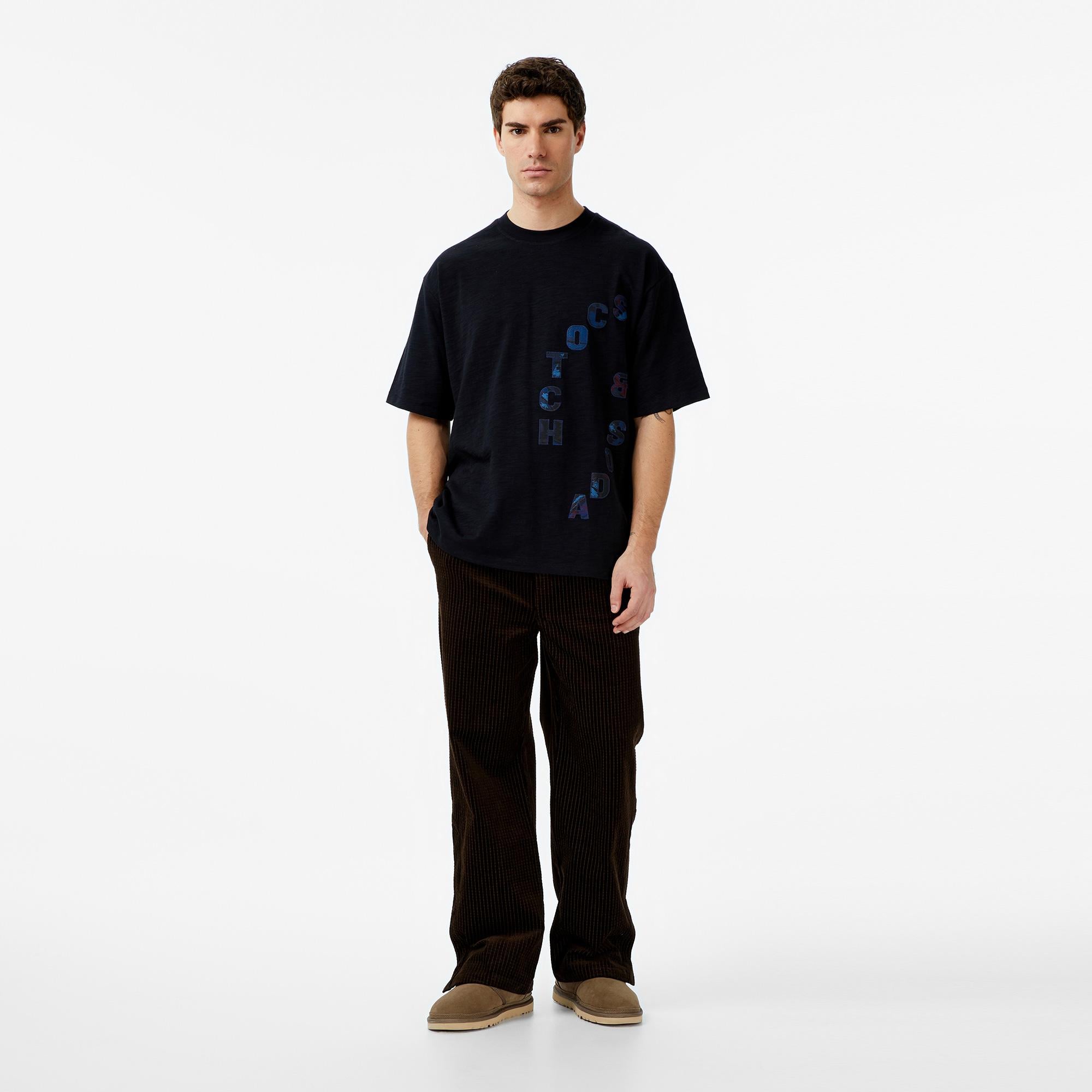 Scotch&Soda Jacquard Cotton-Blend Corduroy Relaxed Fit Erkek Kahverengi Pantolon