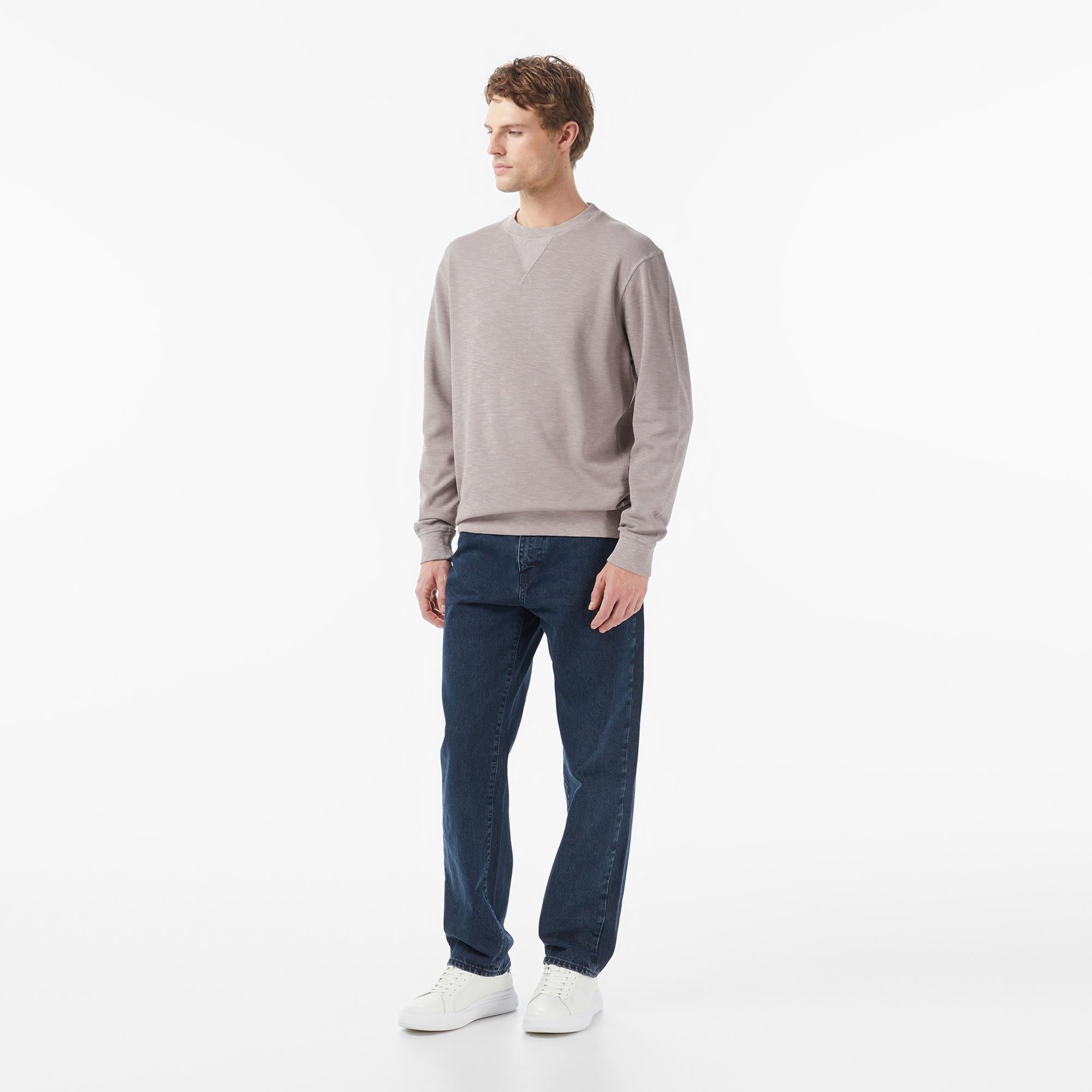 Scotch&Soda G/D Structured Erkek Bej Sweatshirt