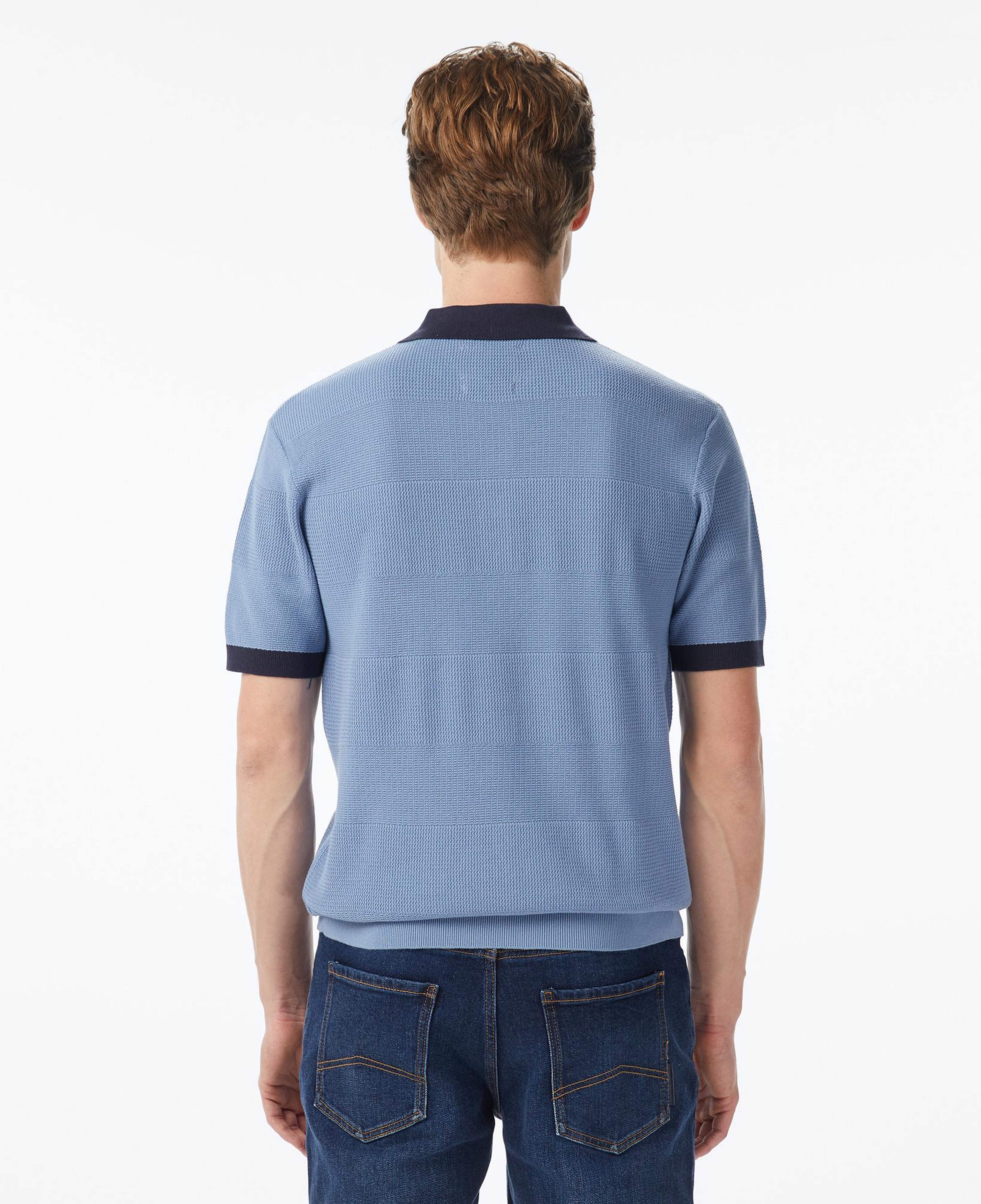 Scotch&Soda Knitted Tone On Tone Striped Regular Fit Erkek Lacivert Polo