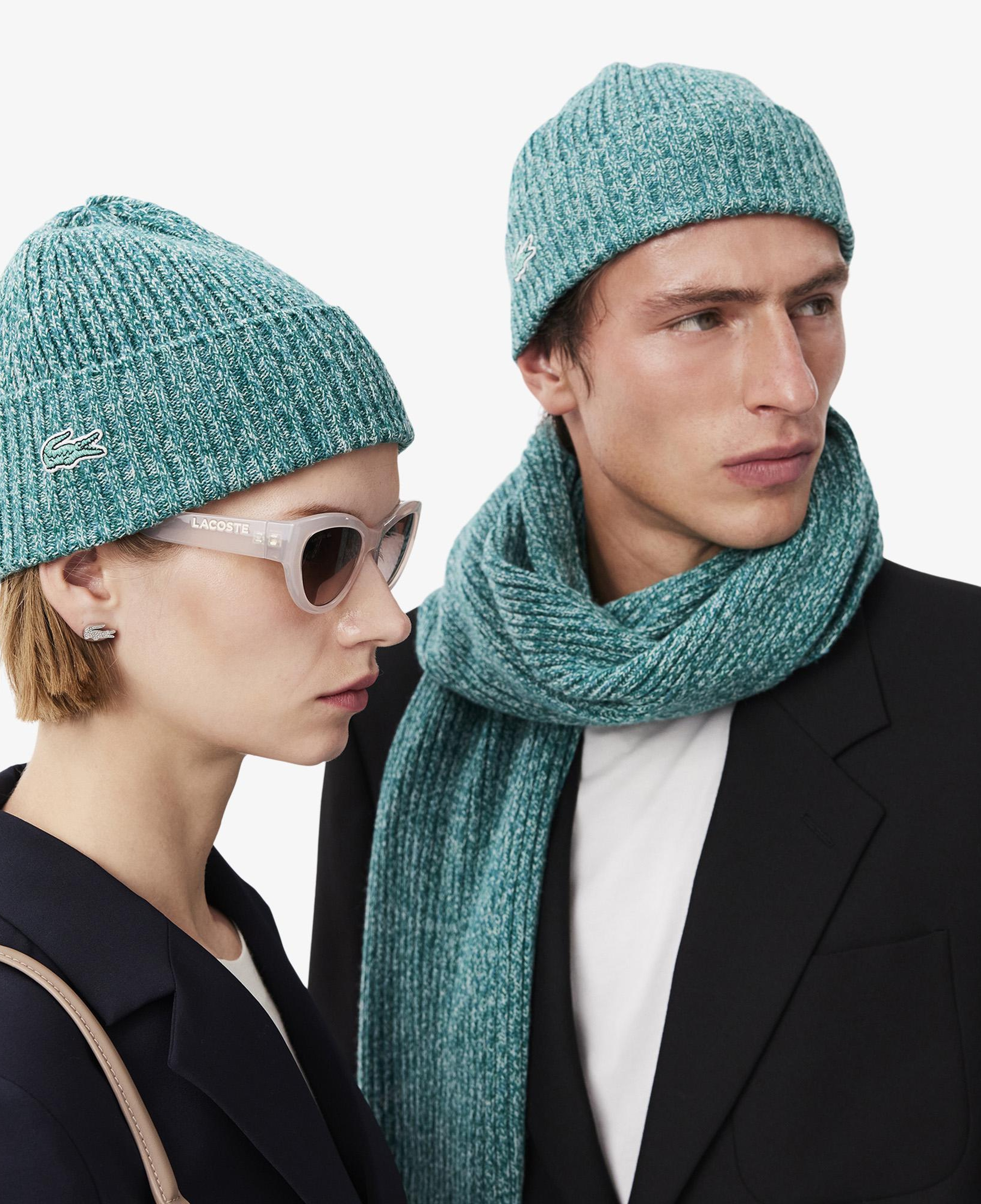Unisex Yün Yeşil Bere