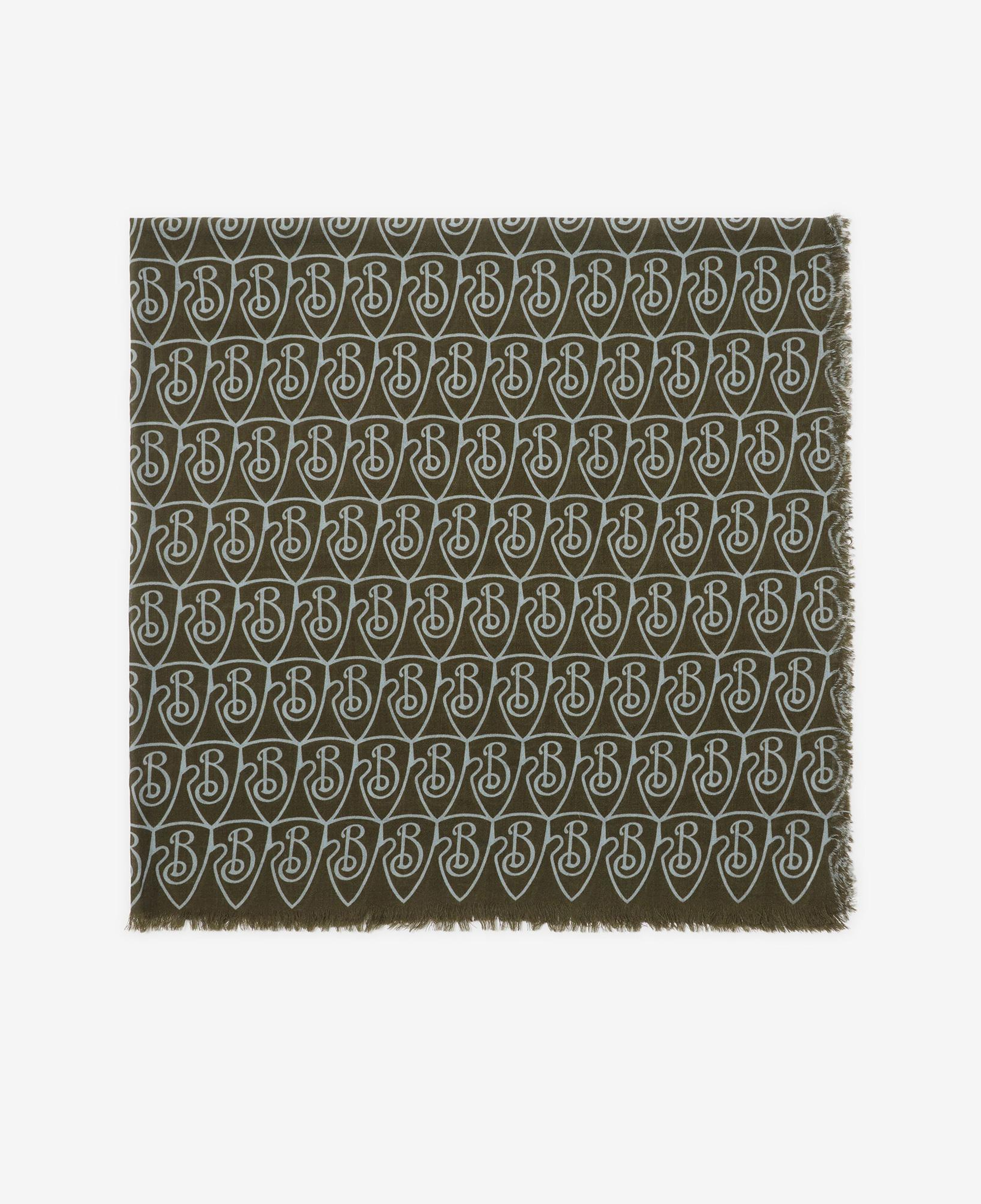 Burberry Repeat Shield Wool Kadın Haki Şal