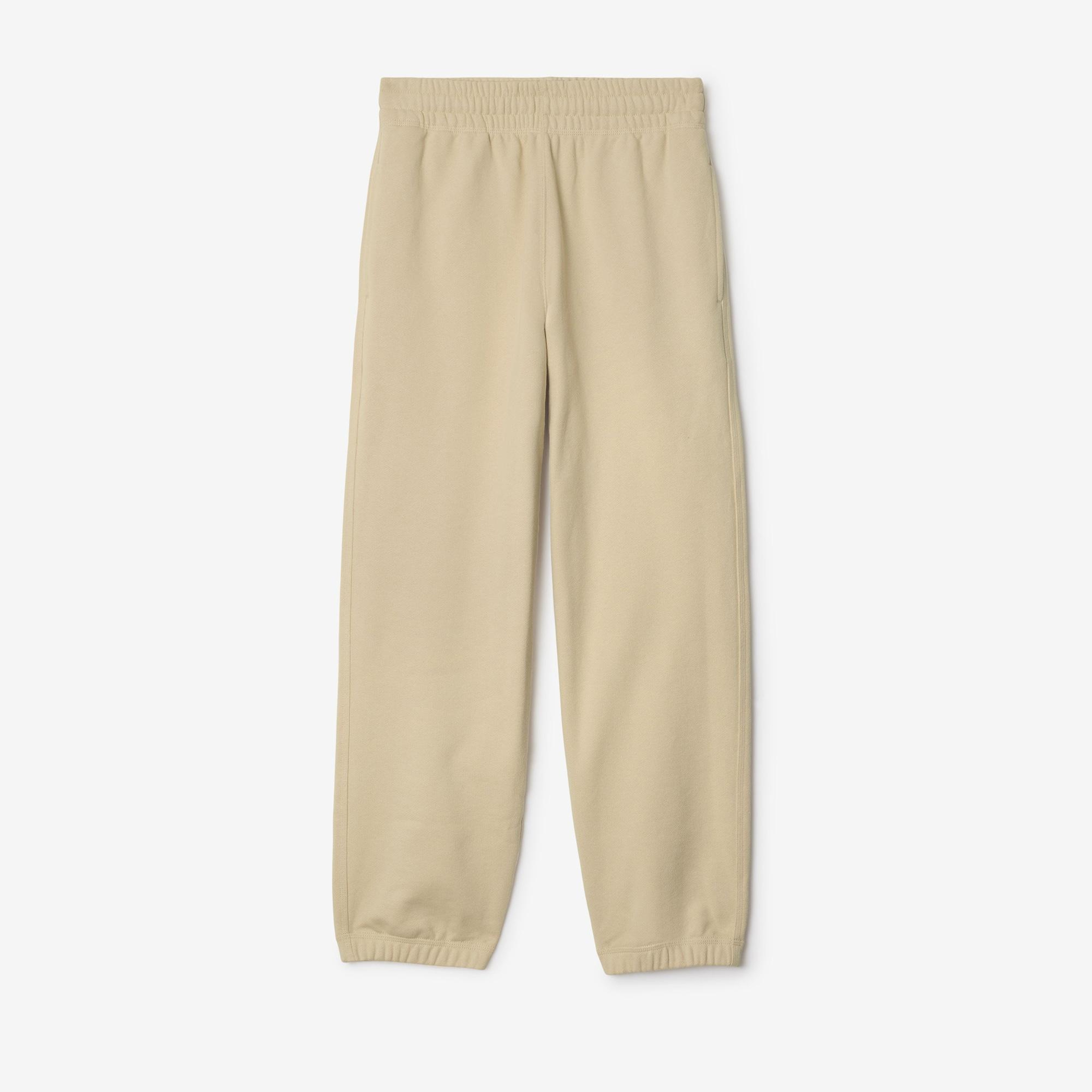 Burberry For Label Cotton Jogging Kadın Krem Eşofman Altı