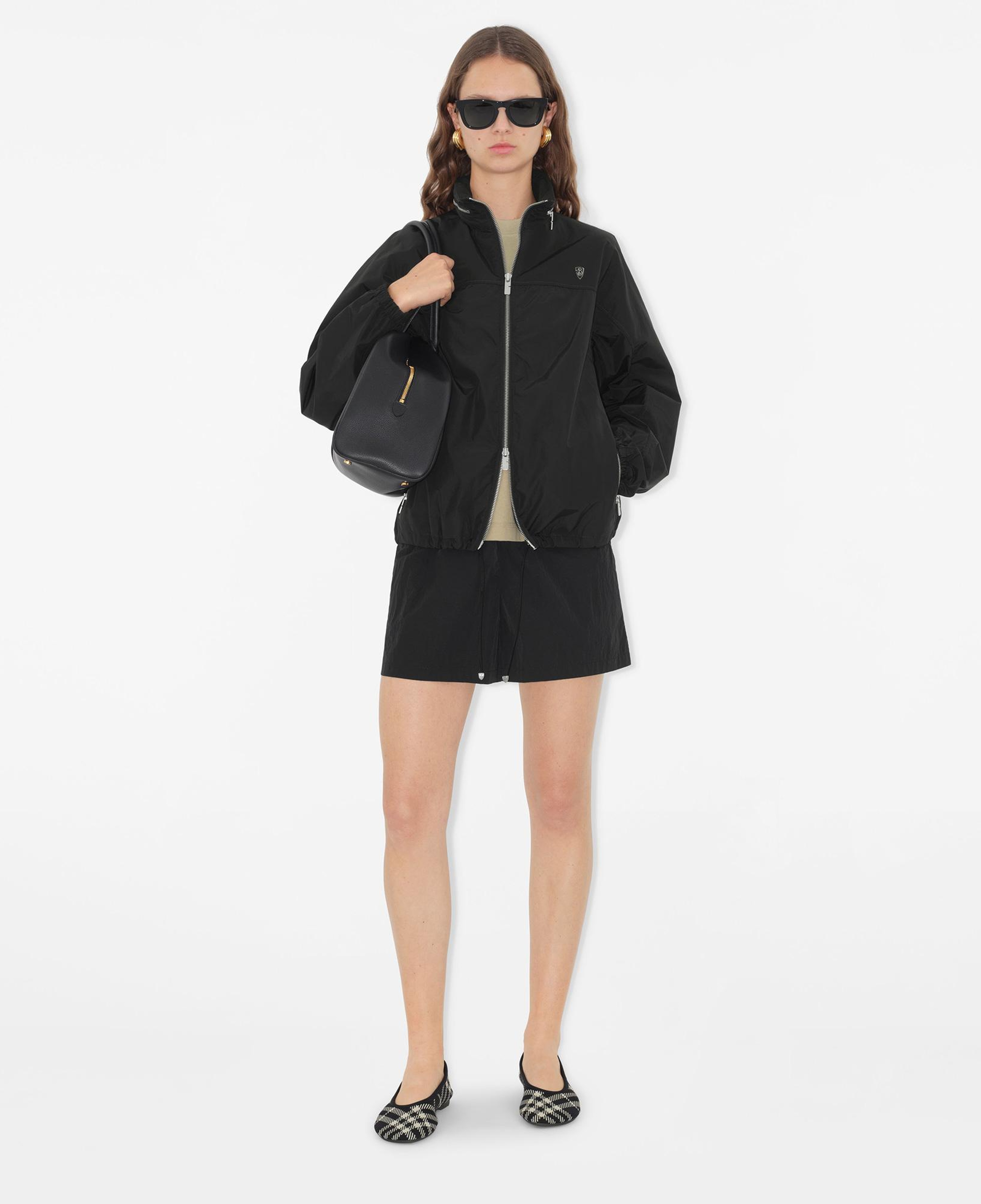 Burberry Giu Nylon Cotton Kadın Siyah Mont