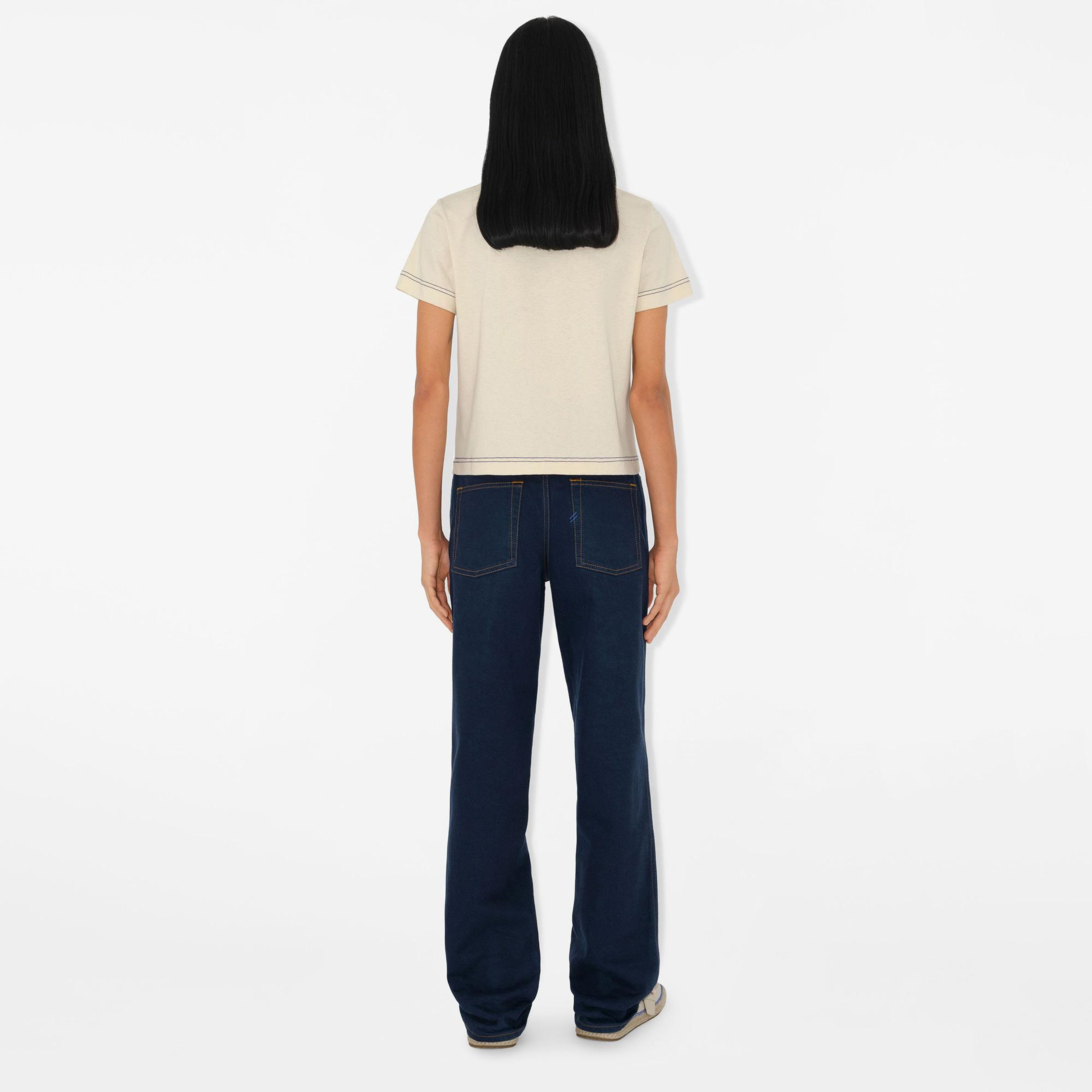 Burberry Kadın Bej T-Shirt