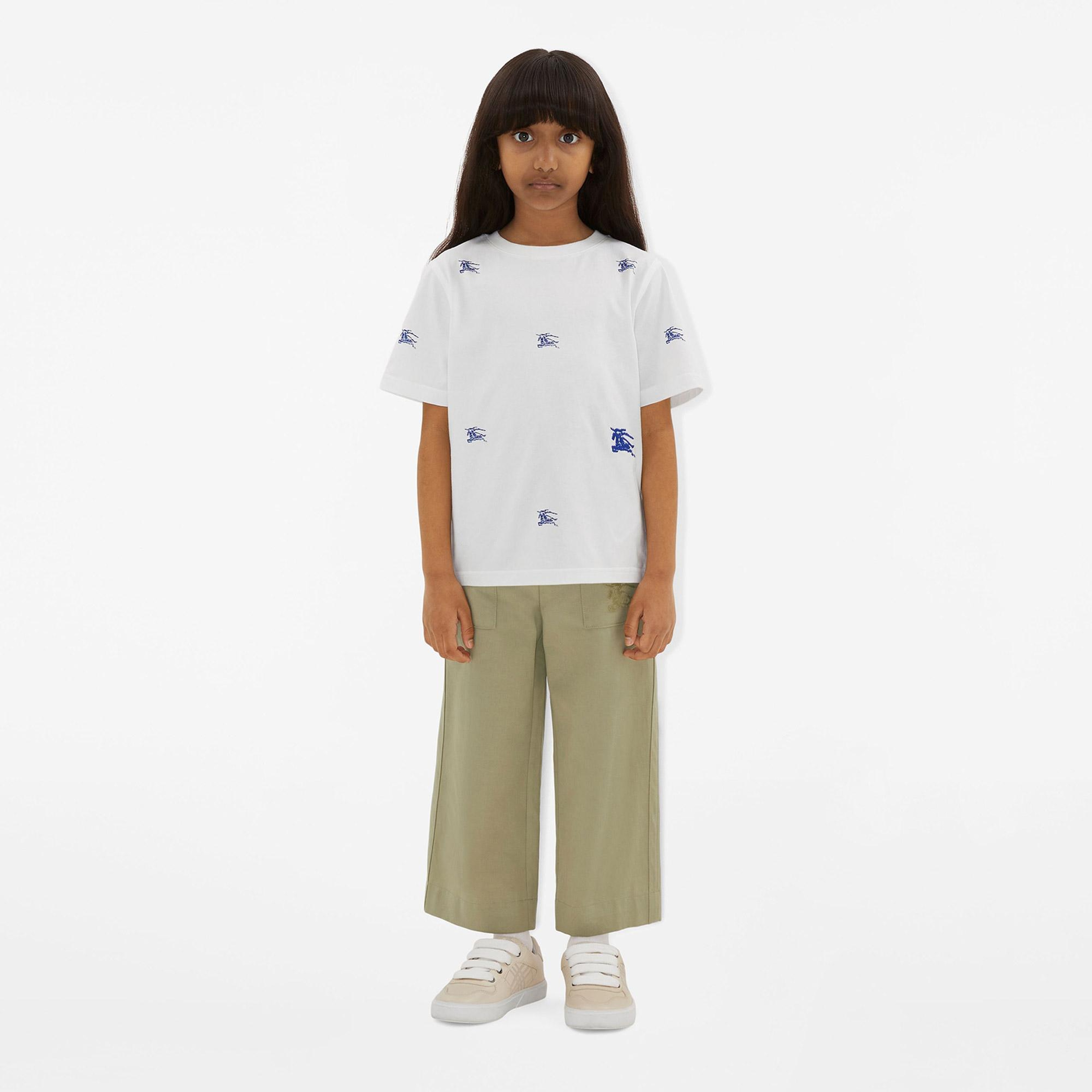 Burberry Çocuk Beyaz T-Shirt