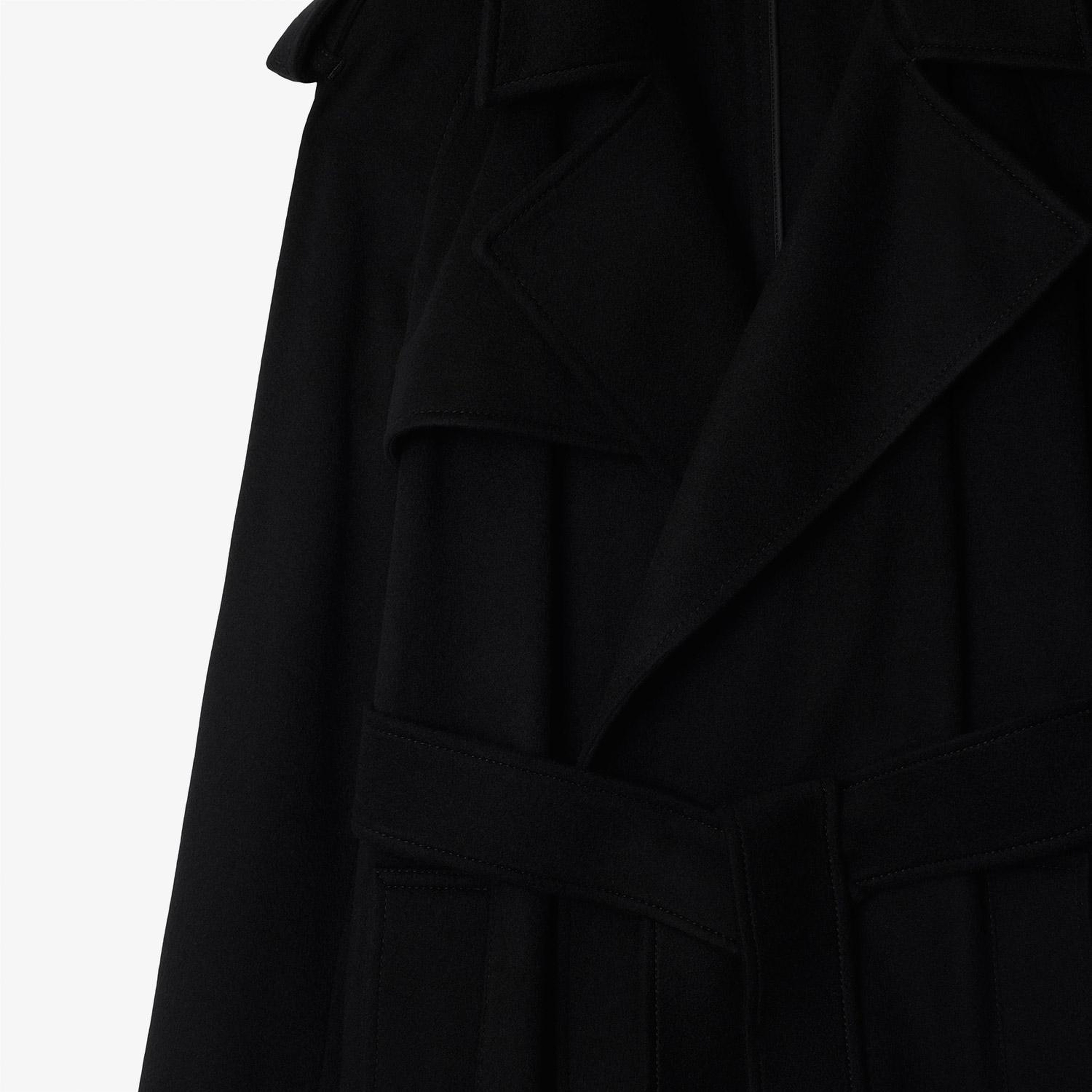 Burberry Kaşmir Wrap Kadın Siyah Mont