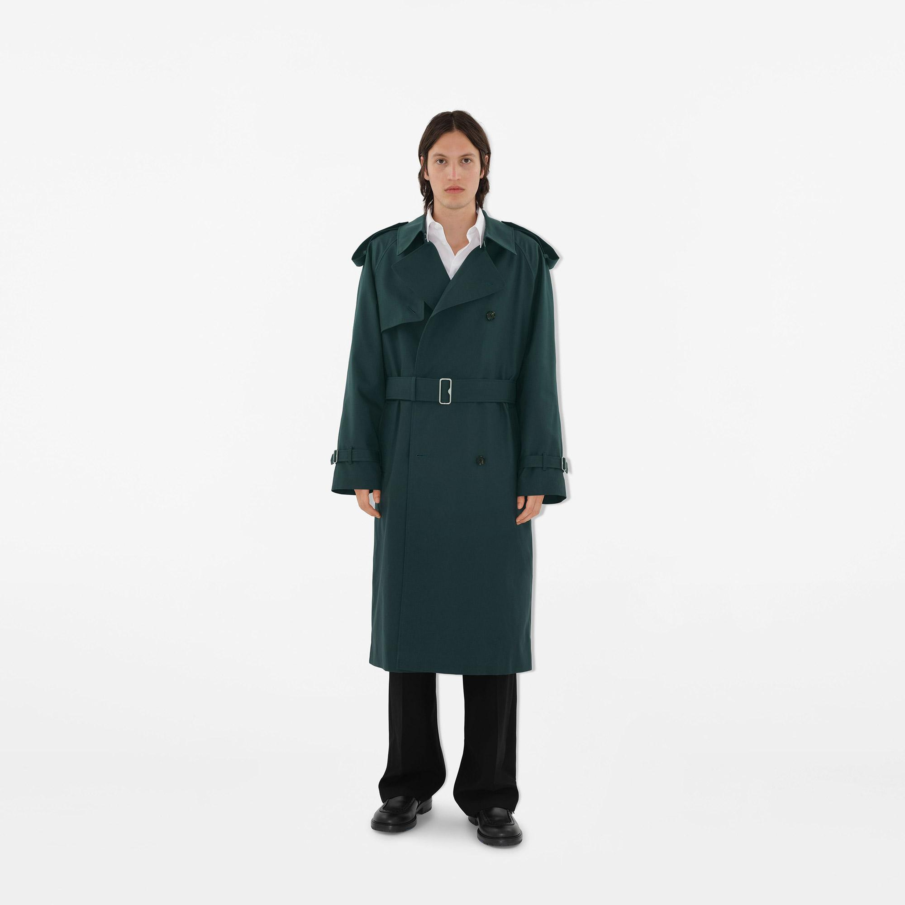 Burberry Erkek Gri Pardesu