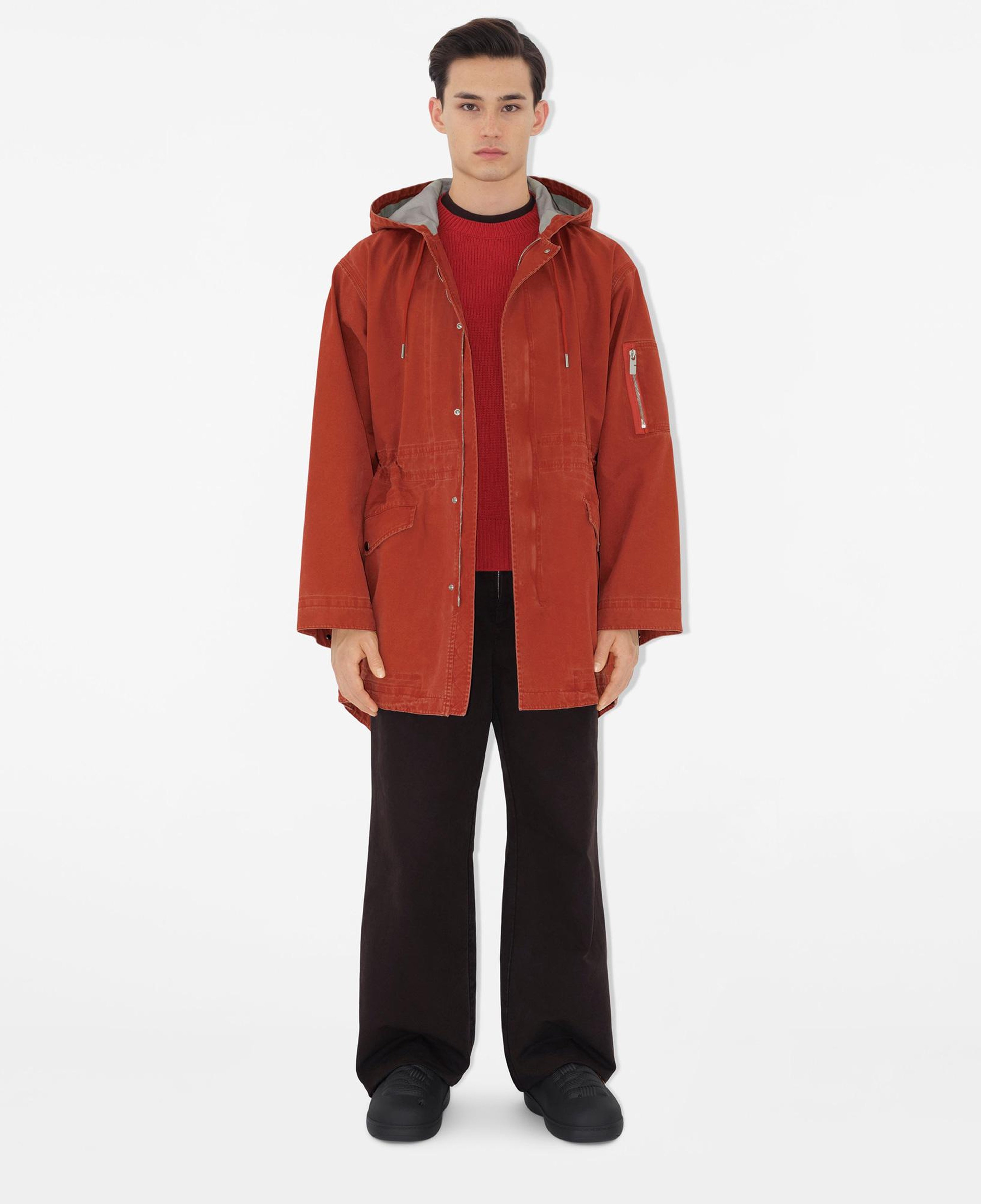 Burberry Lny25 Tec Bonded Cotton Erkek Kırmızı Mont