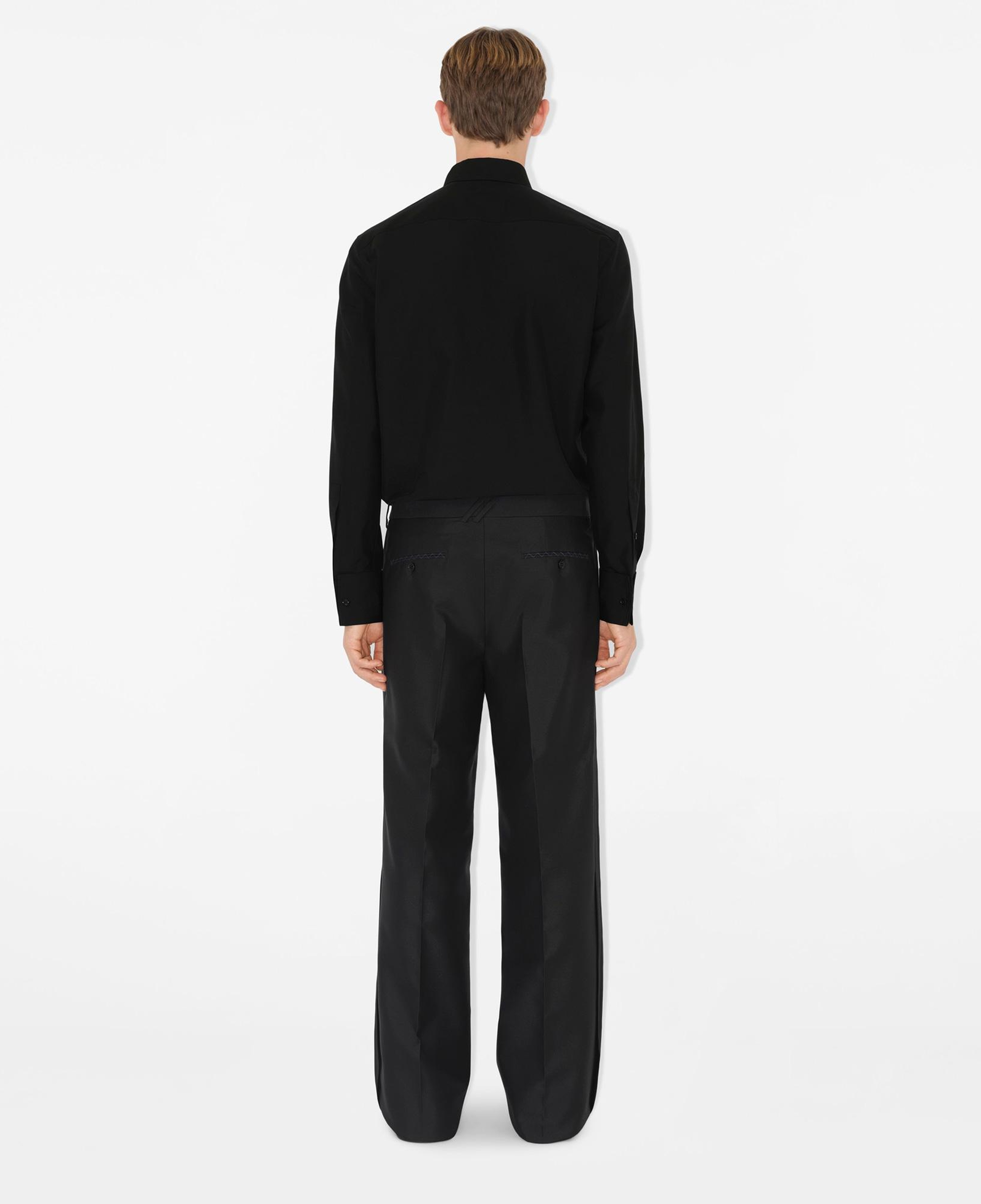 Burberry Slim Fit Cotton Silk Tuxedo Erkek Siyah Gömlek