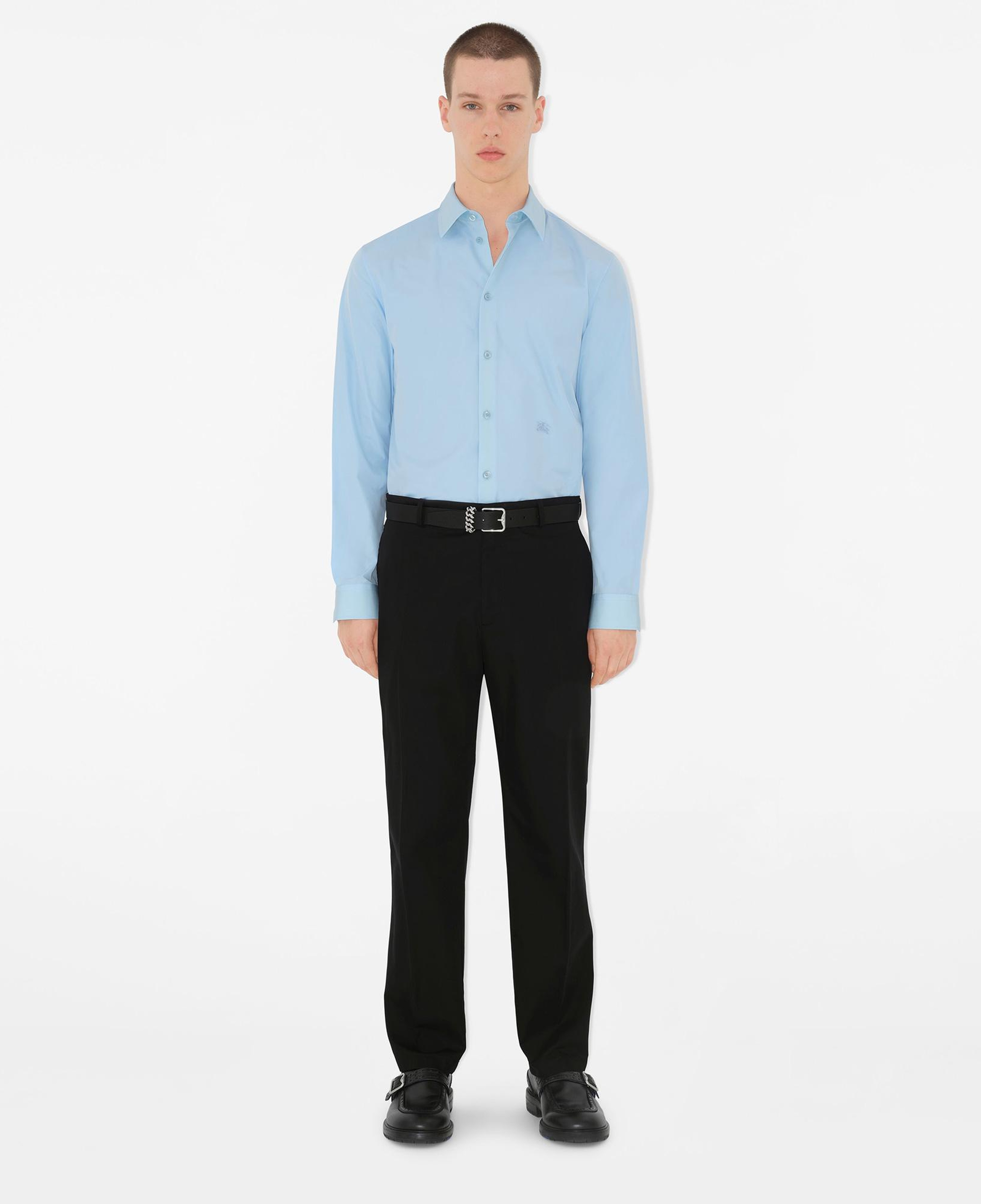 Burberry Sip Slim Fit Cotton Formal Erkek Mavi Gömlek