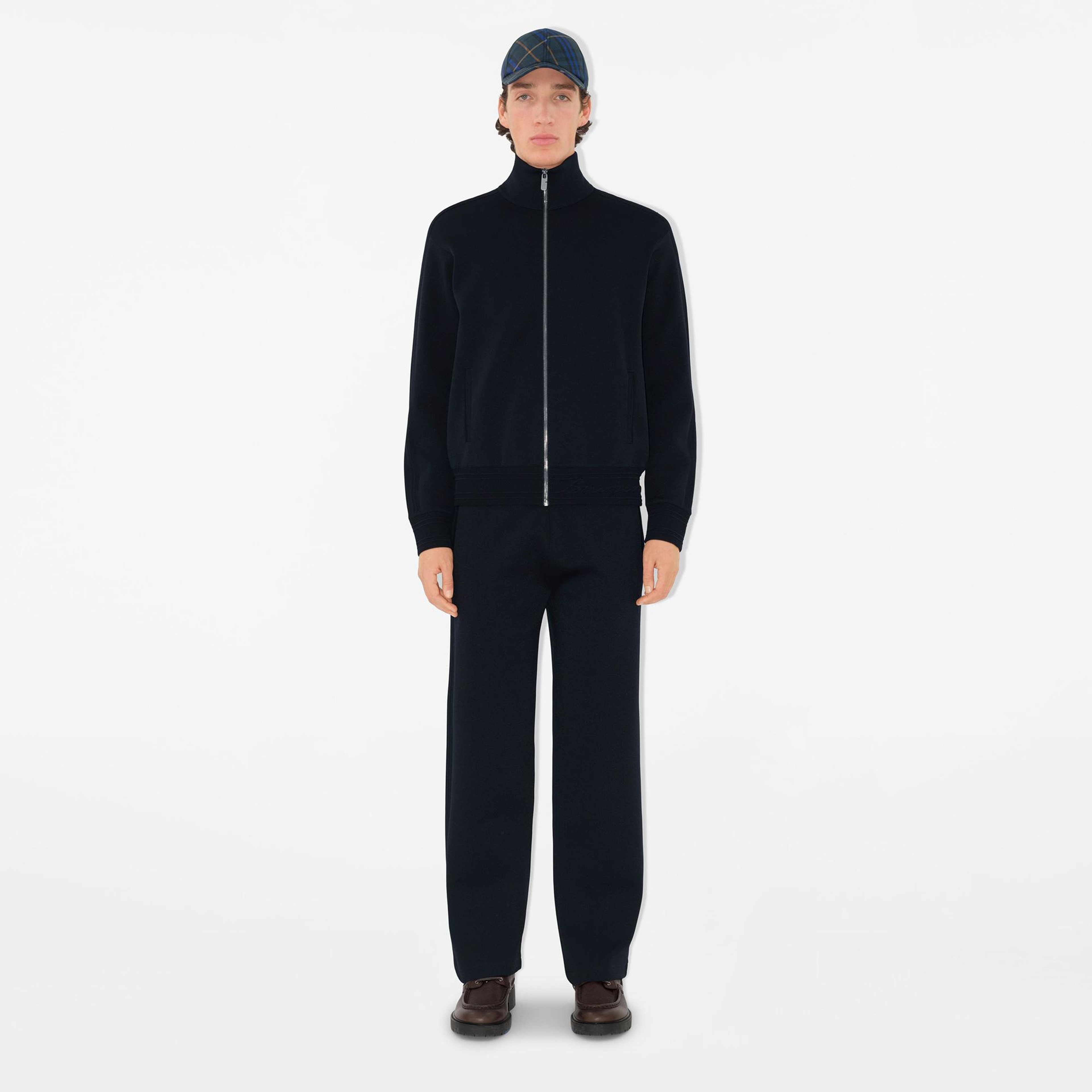 Burberry Uv Viscose Blend Track Erkek Lacivert Pantolon
