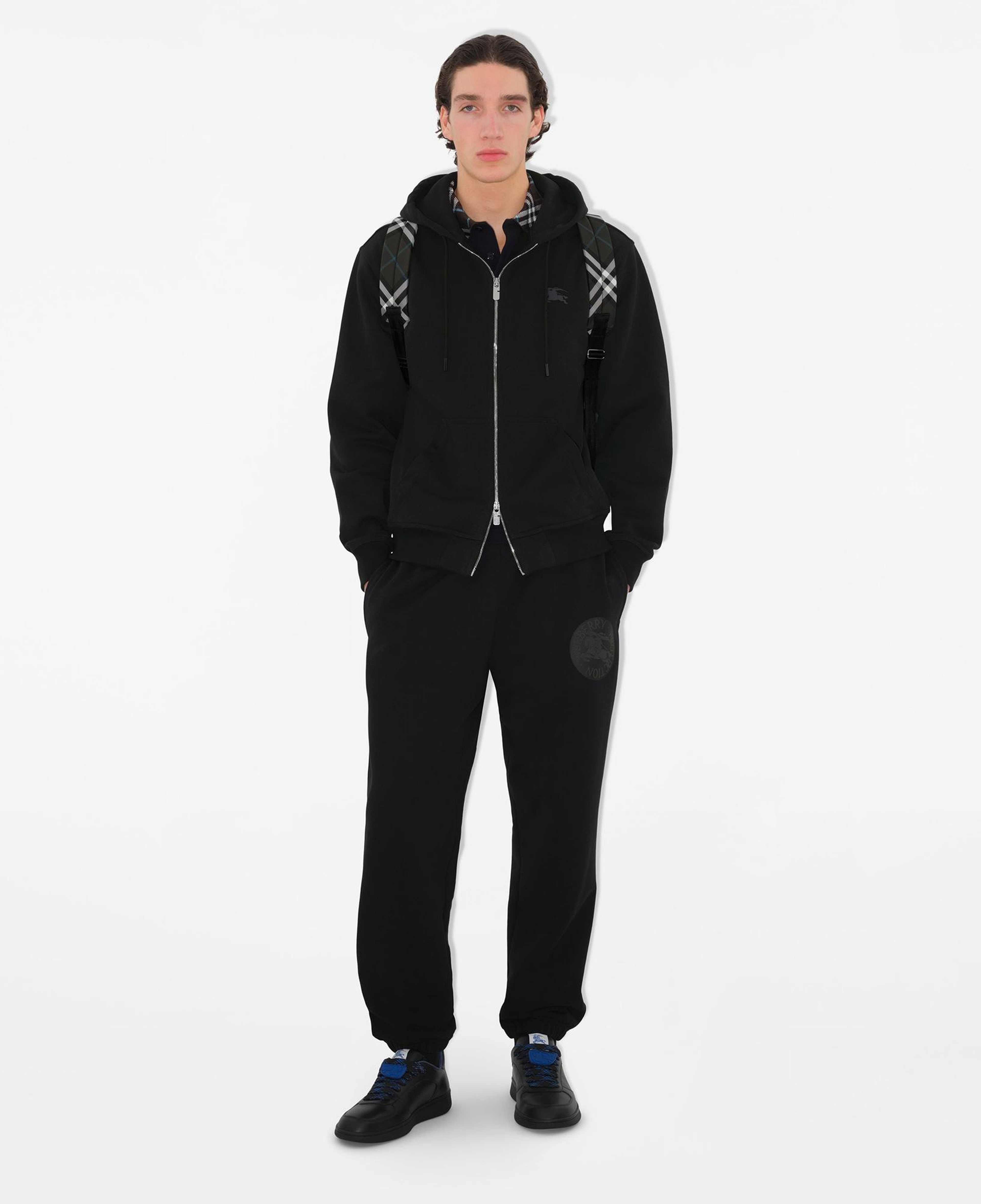 Burberry Sic Badge Cotton Jogging Erkek Siyah Eşofman Altı