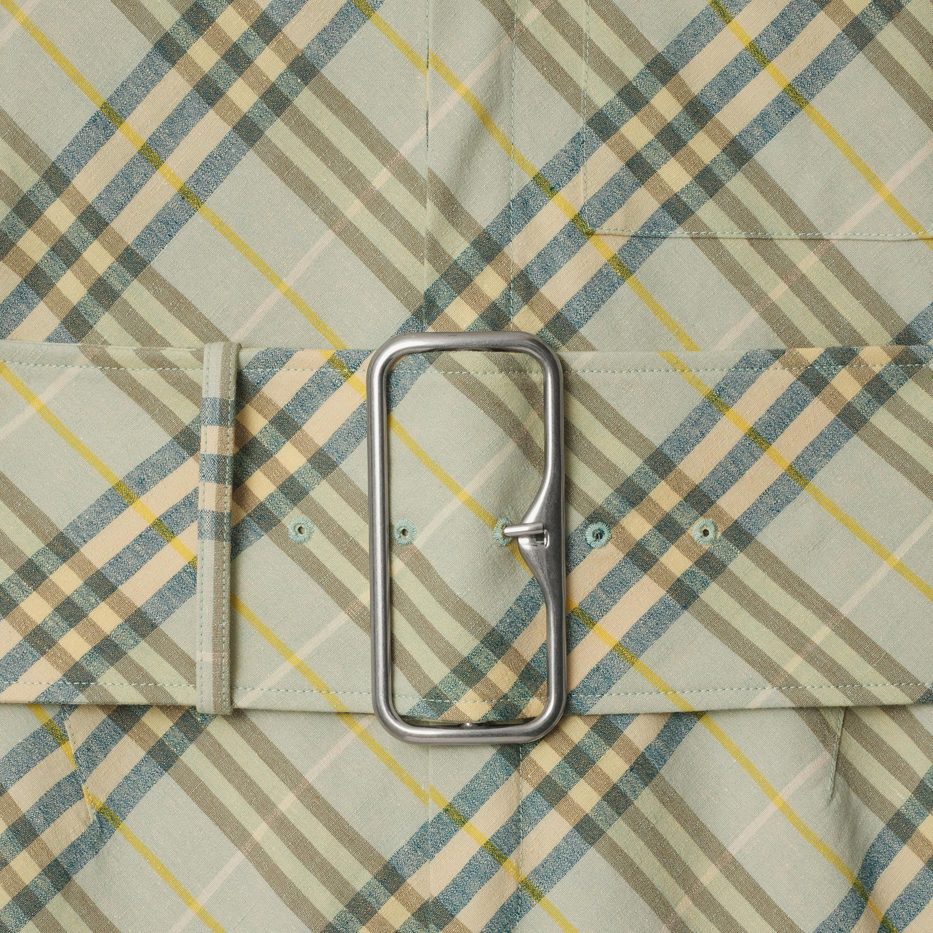 Burberry Ros Stretch Linen Kadın Krem Elbise