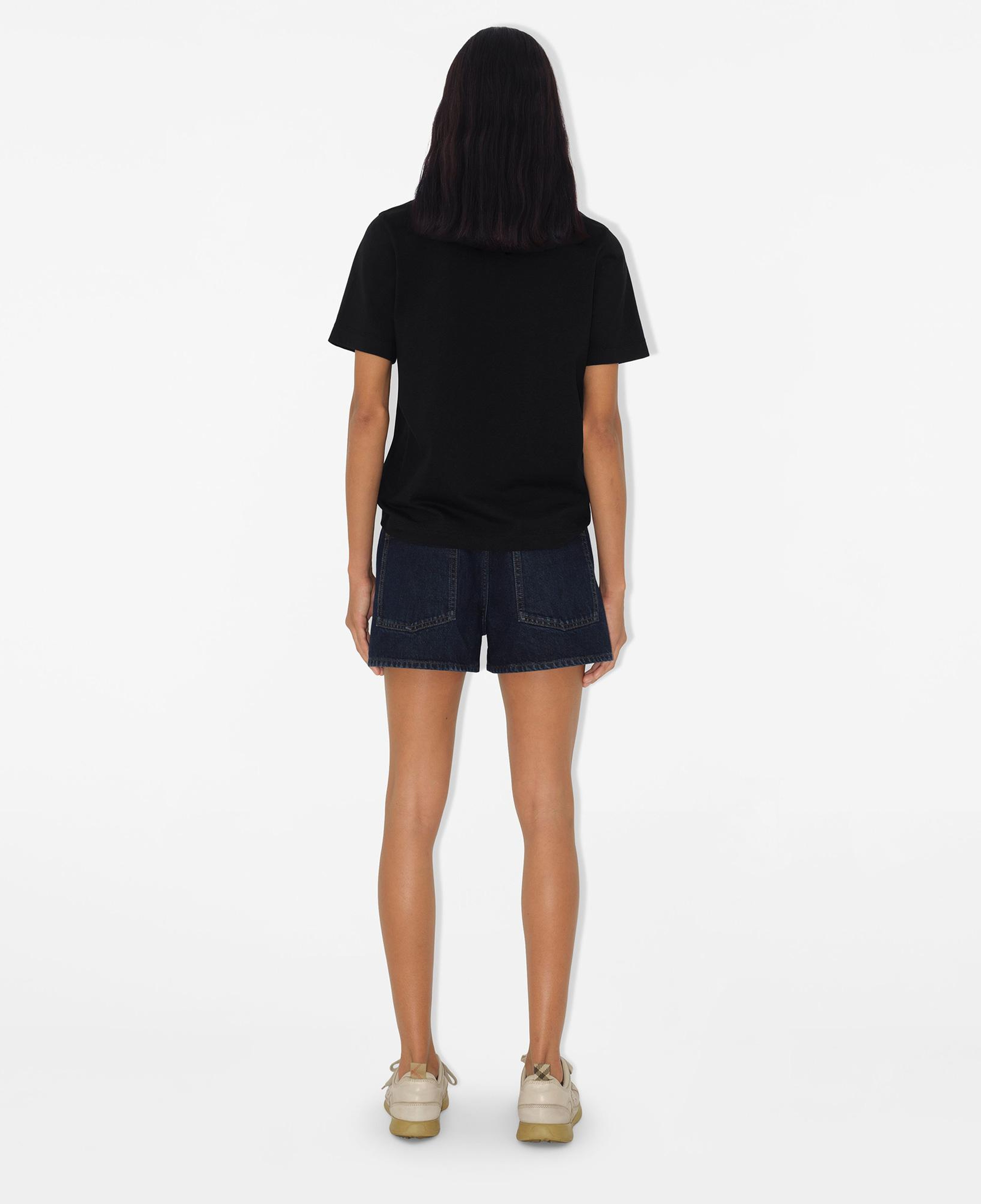 Burberry Sic Crest Cotton Kadın Siyah T-Shirt