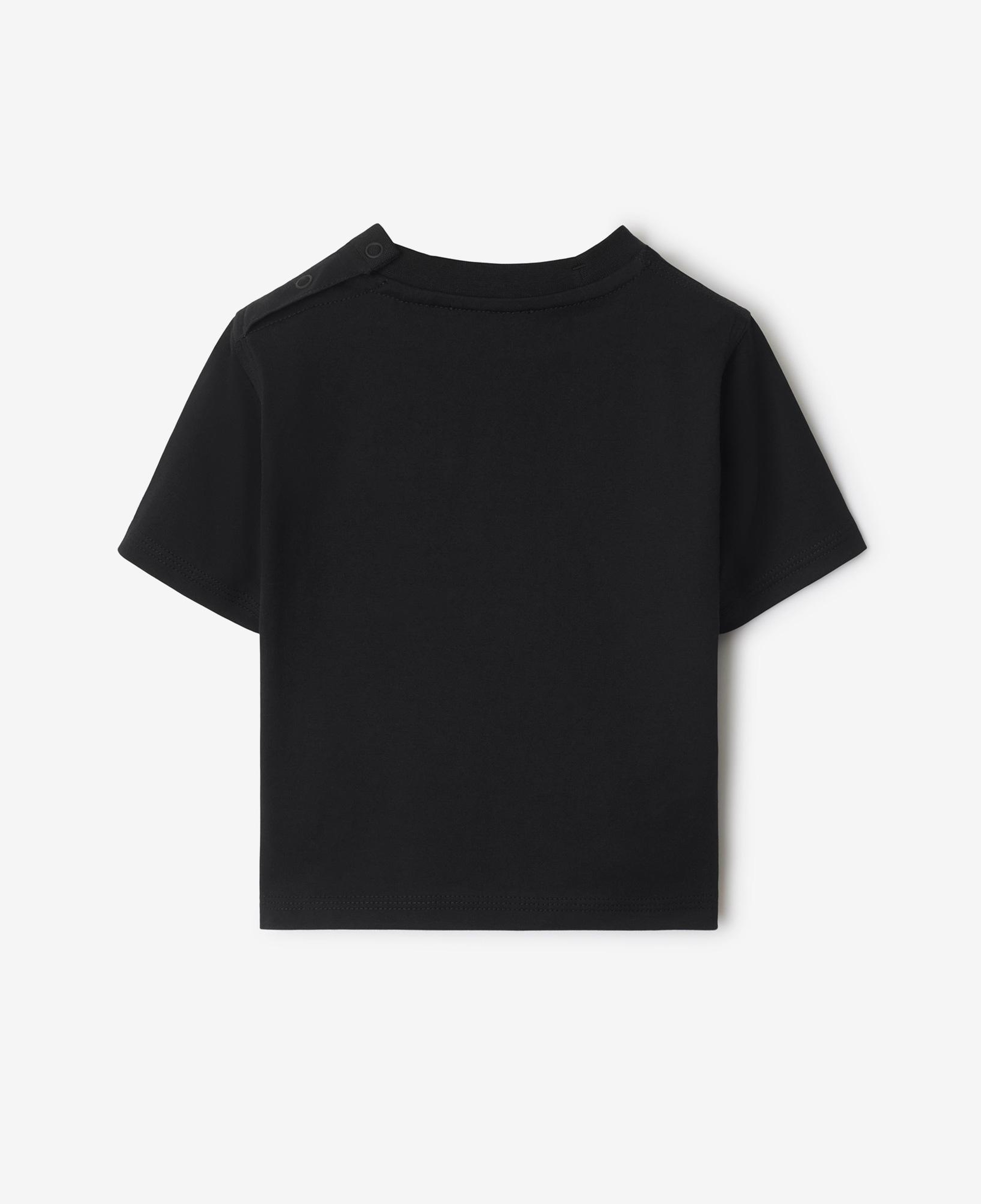 Burberry Cedar Cotton Çocuk Siyah T-Shirt