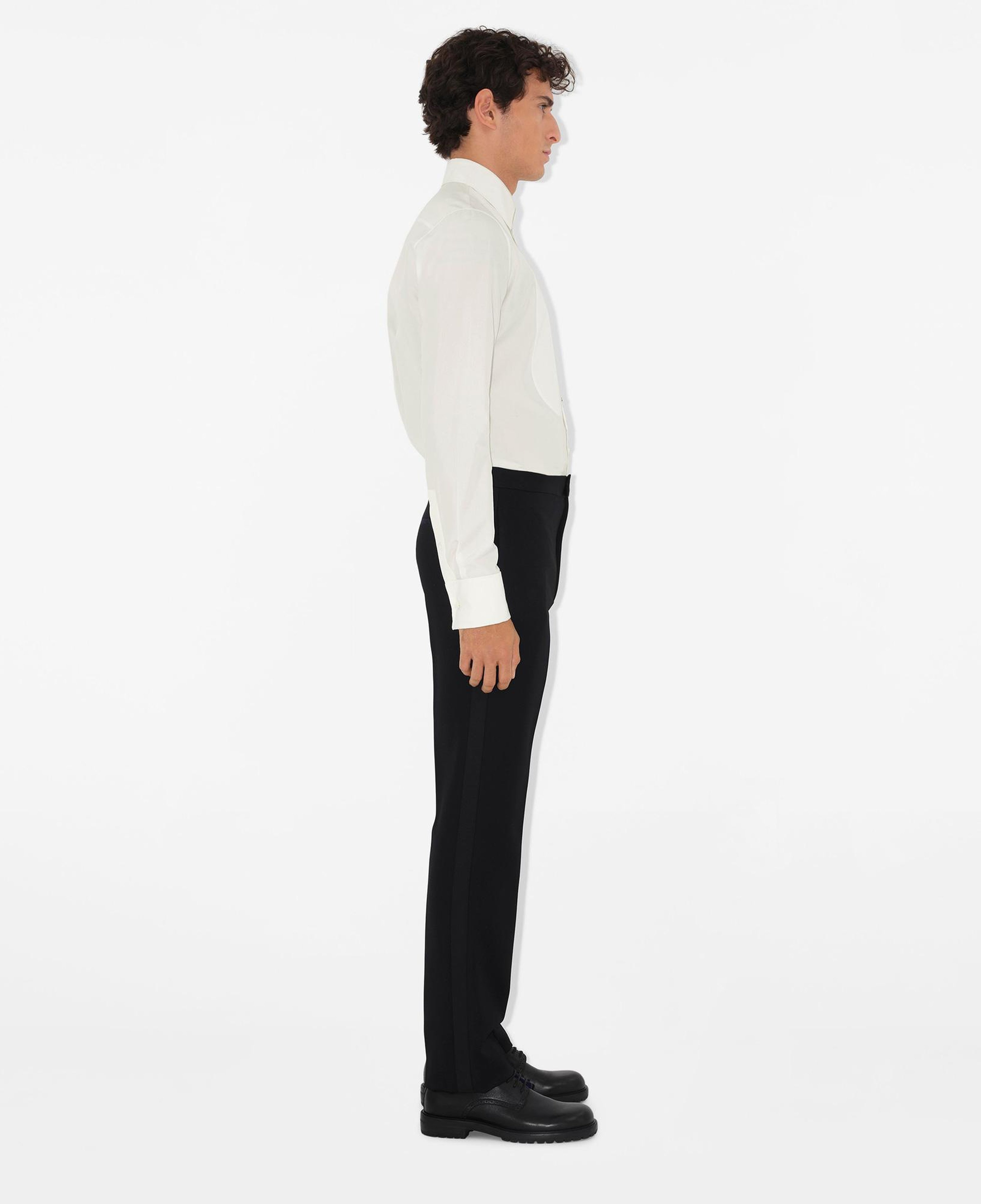 Burberry Slim Fit Cotton Silk Tuxedo Erkek Beyaz Gömlek