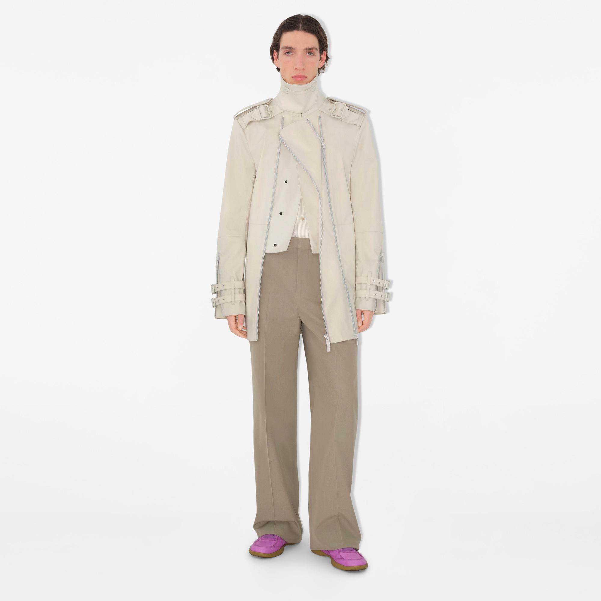 Burberry Sip Erkek Krem İpek Gömlek