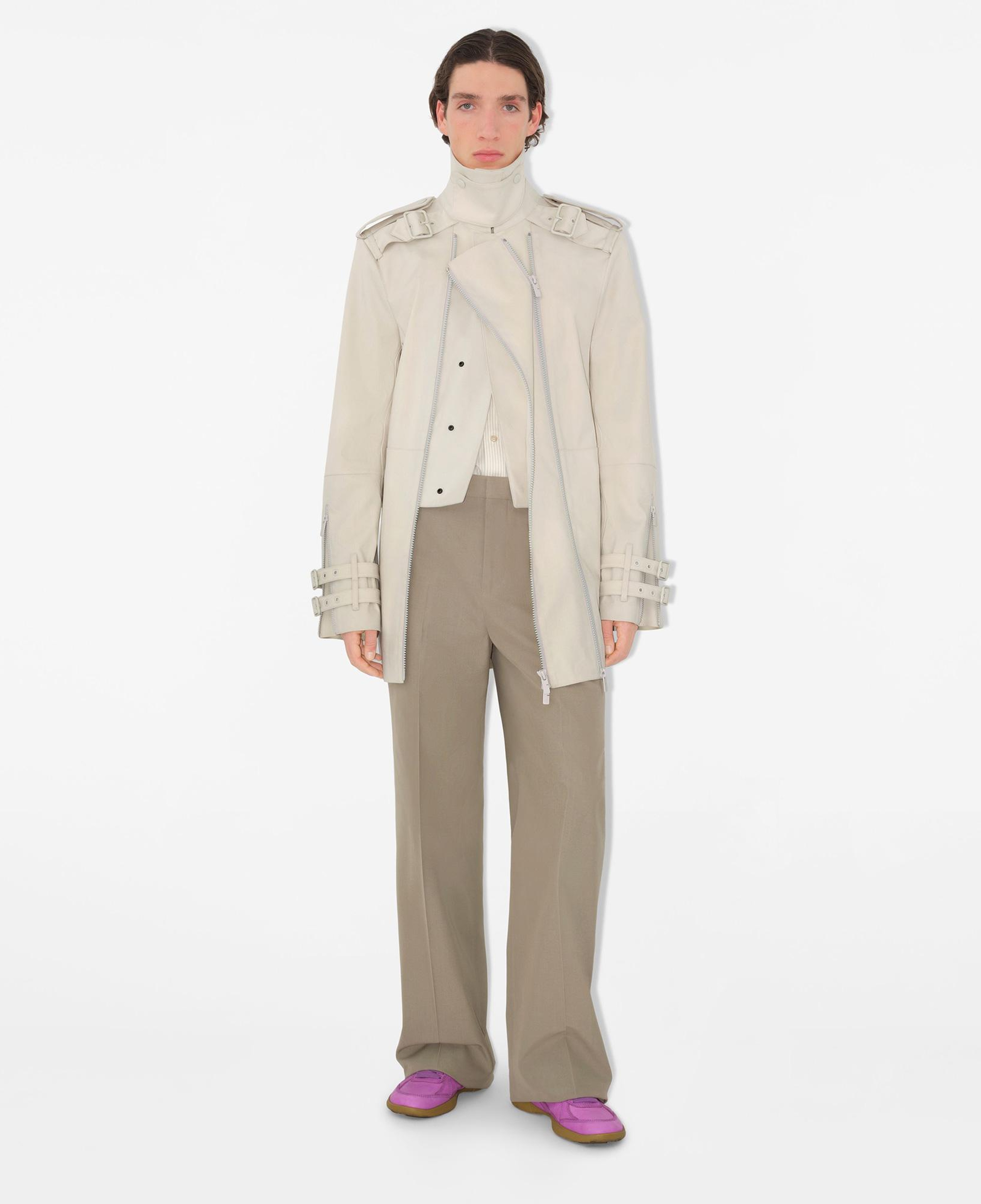 Burberry Sip Erkek Krem İpek Gömlek