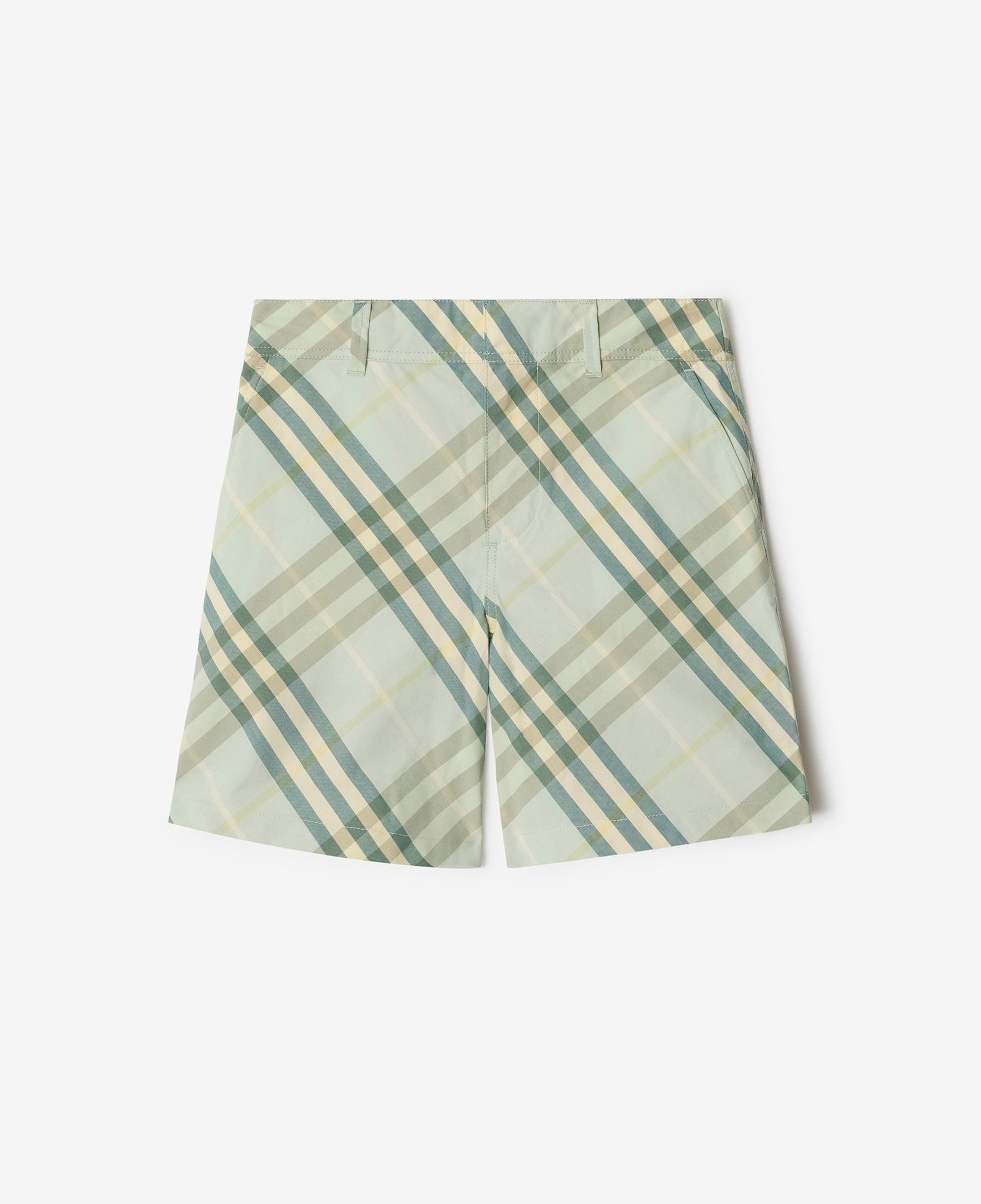 Burberry Oscar Cotton Çocuk Krem Şort