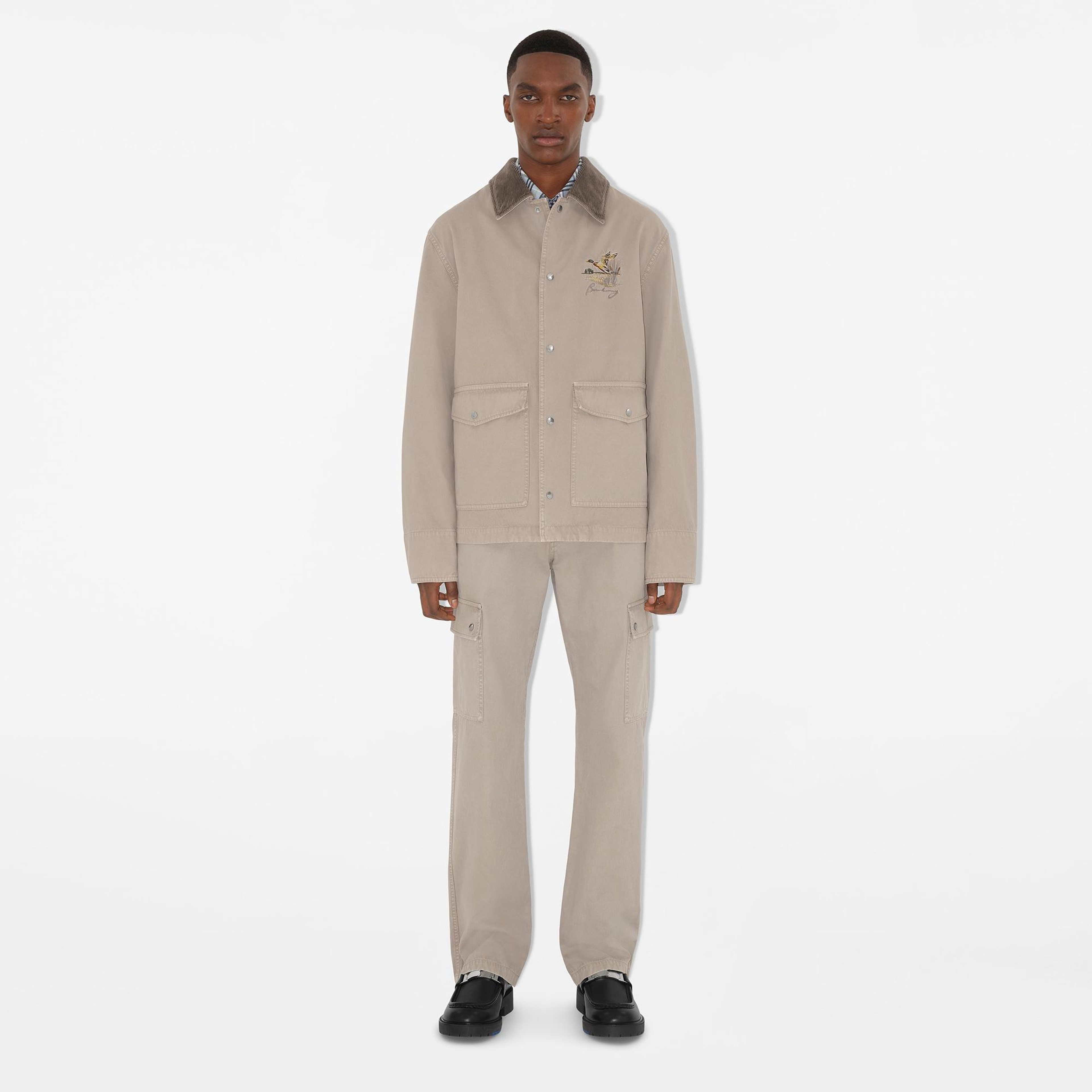 Burberry Casual Cotton Field Erkek Krem Mont