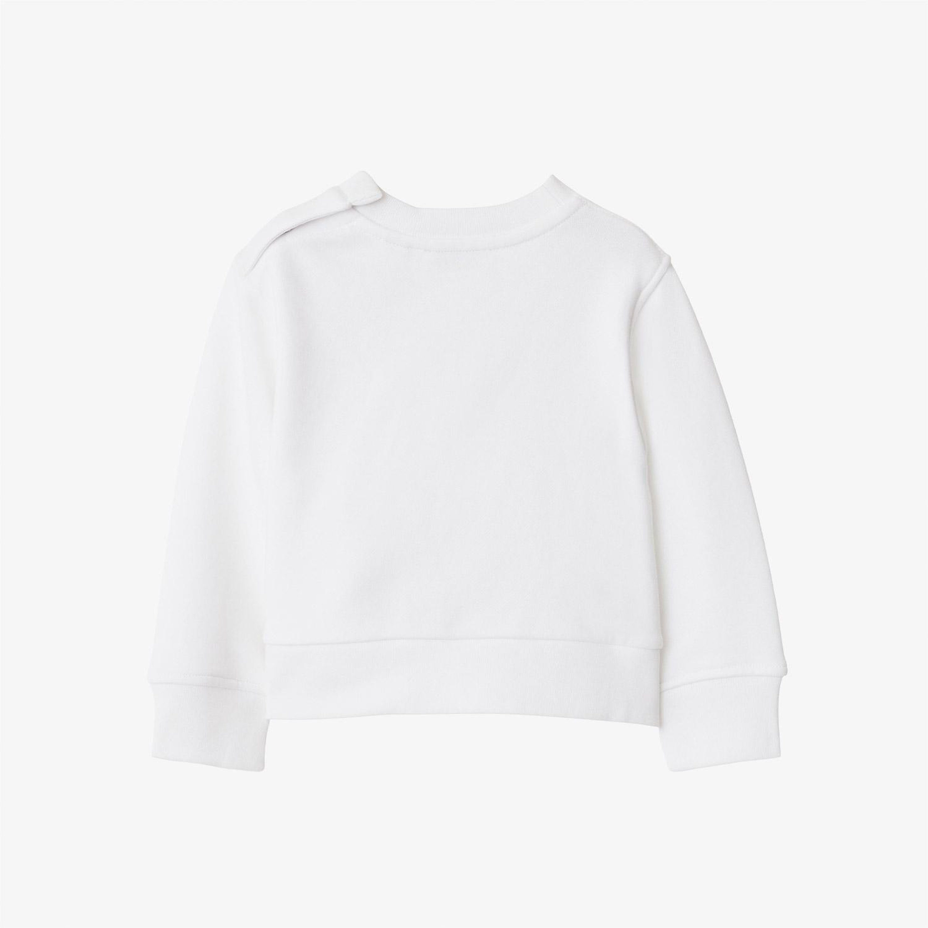 Burberry Çocuk Beyaz Sweatshirt