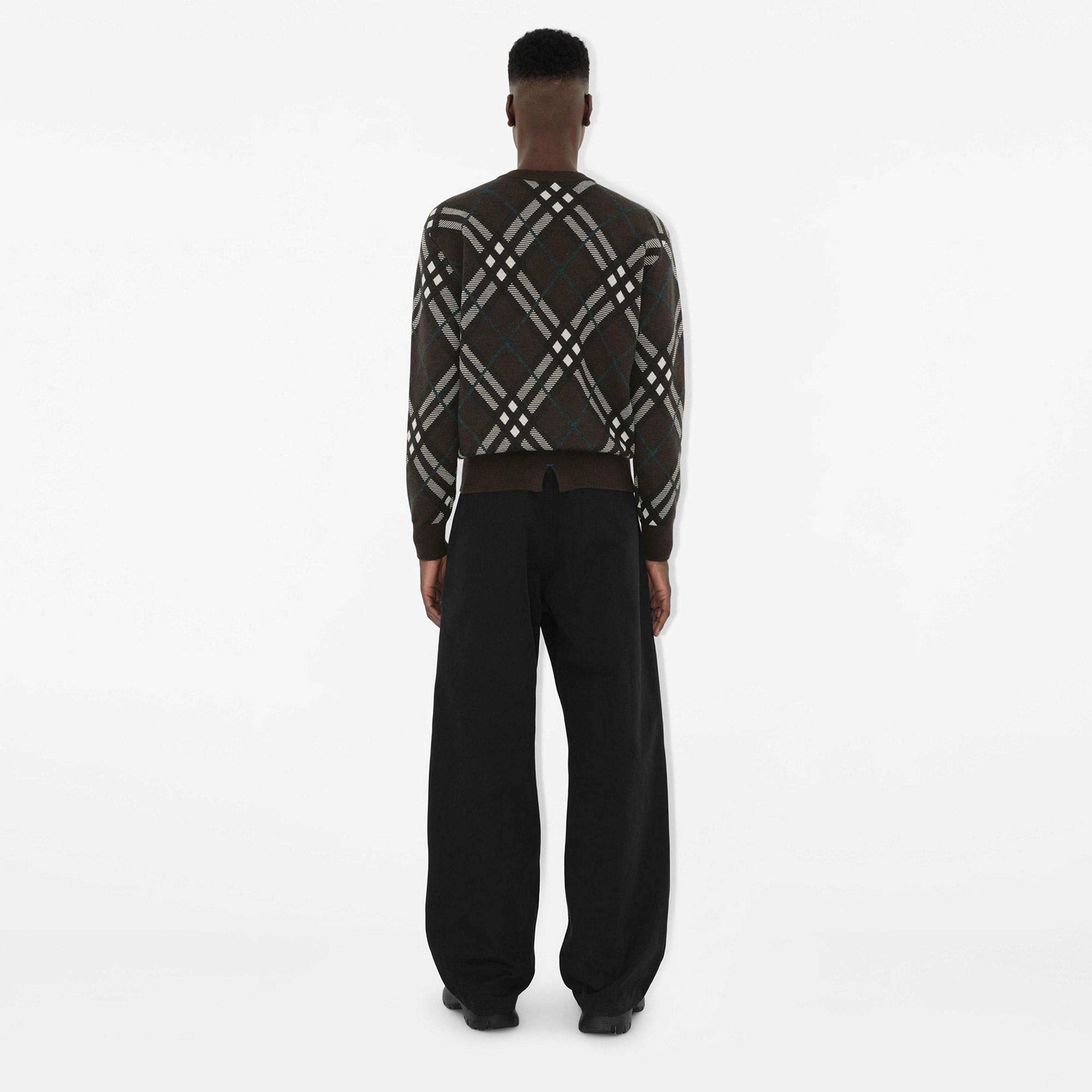 Burberry Erkek Bej Yün Karışımlı Triko