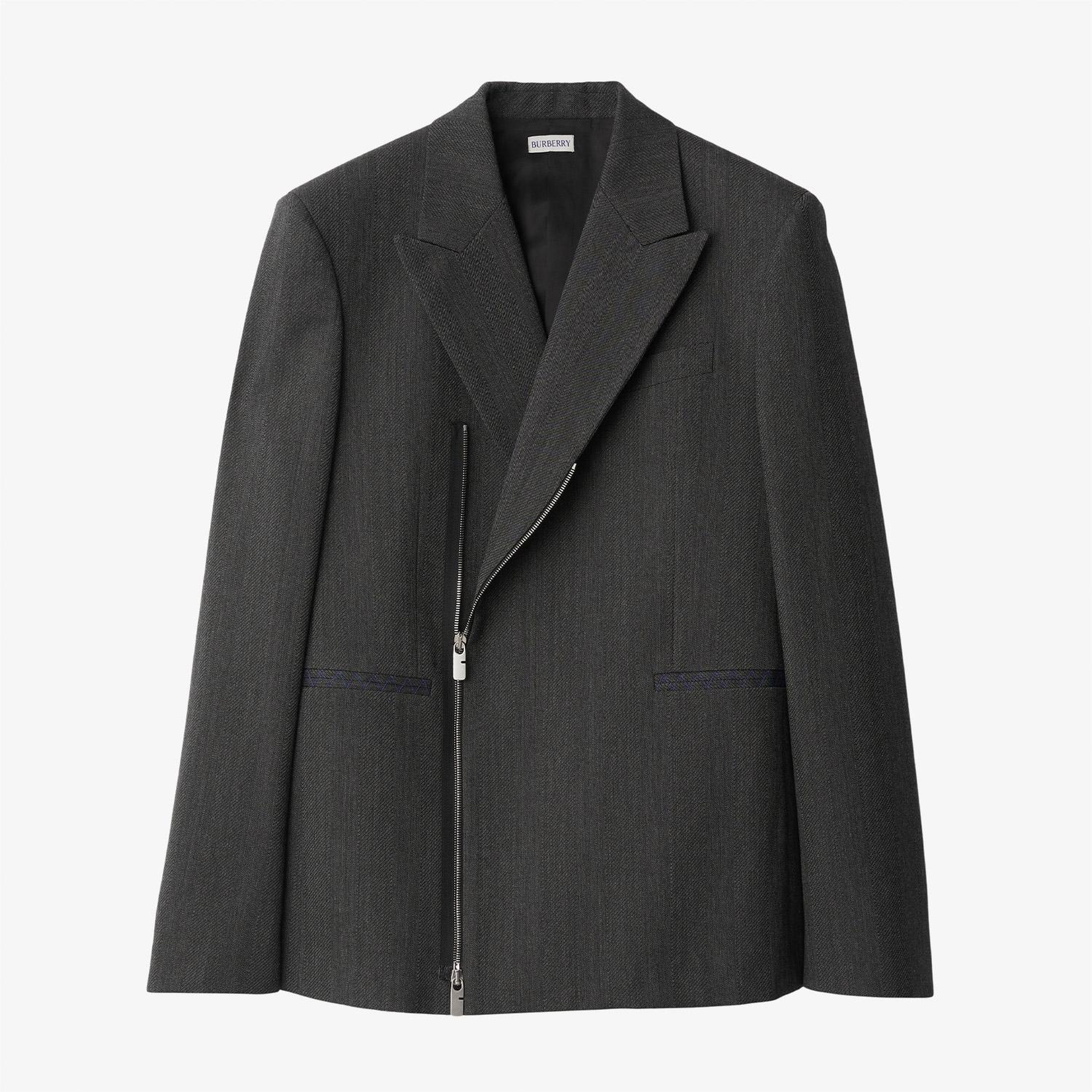 Burberry Erkek Siyah Yün Ceket