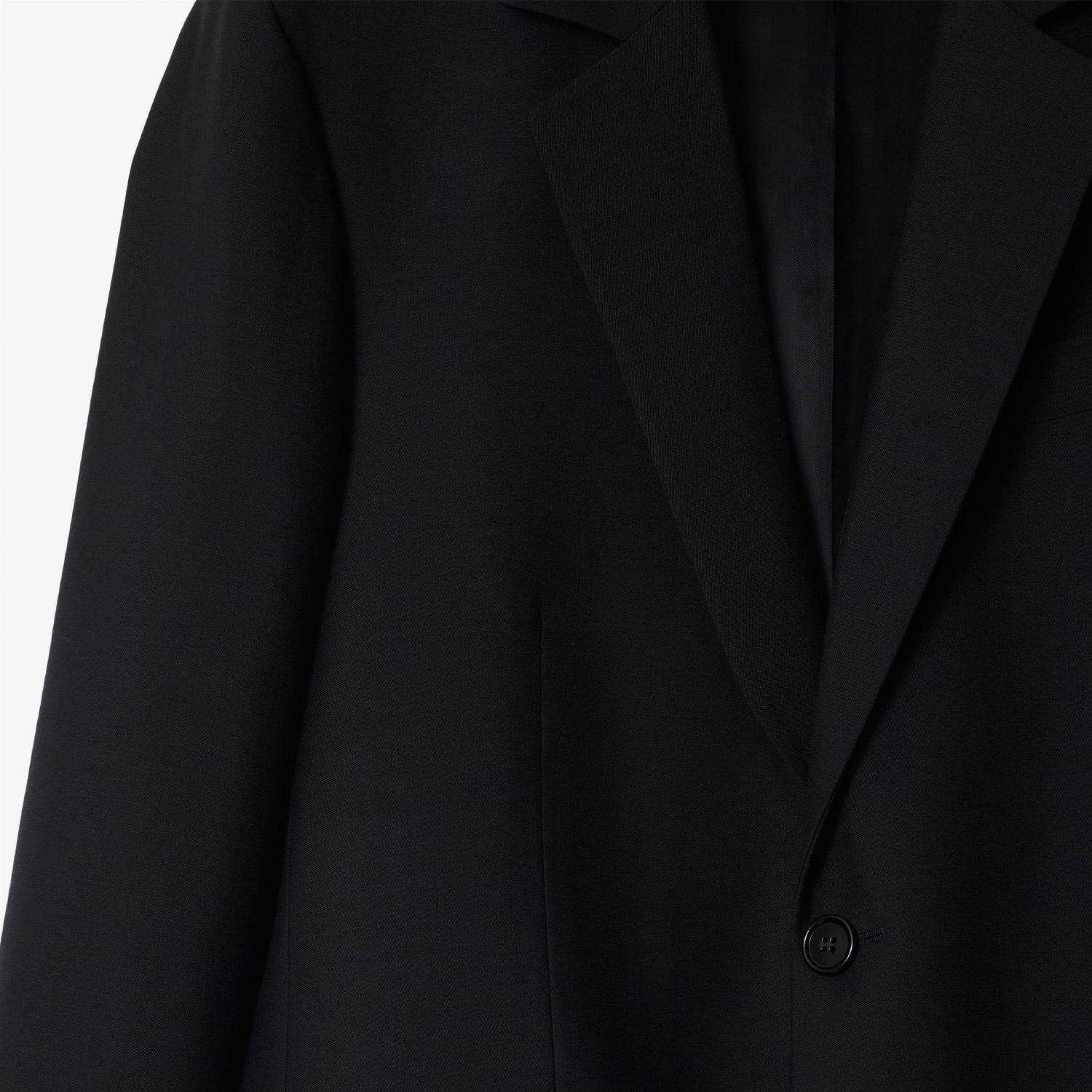 Burberry Erkek Siyah Yün Ceket