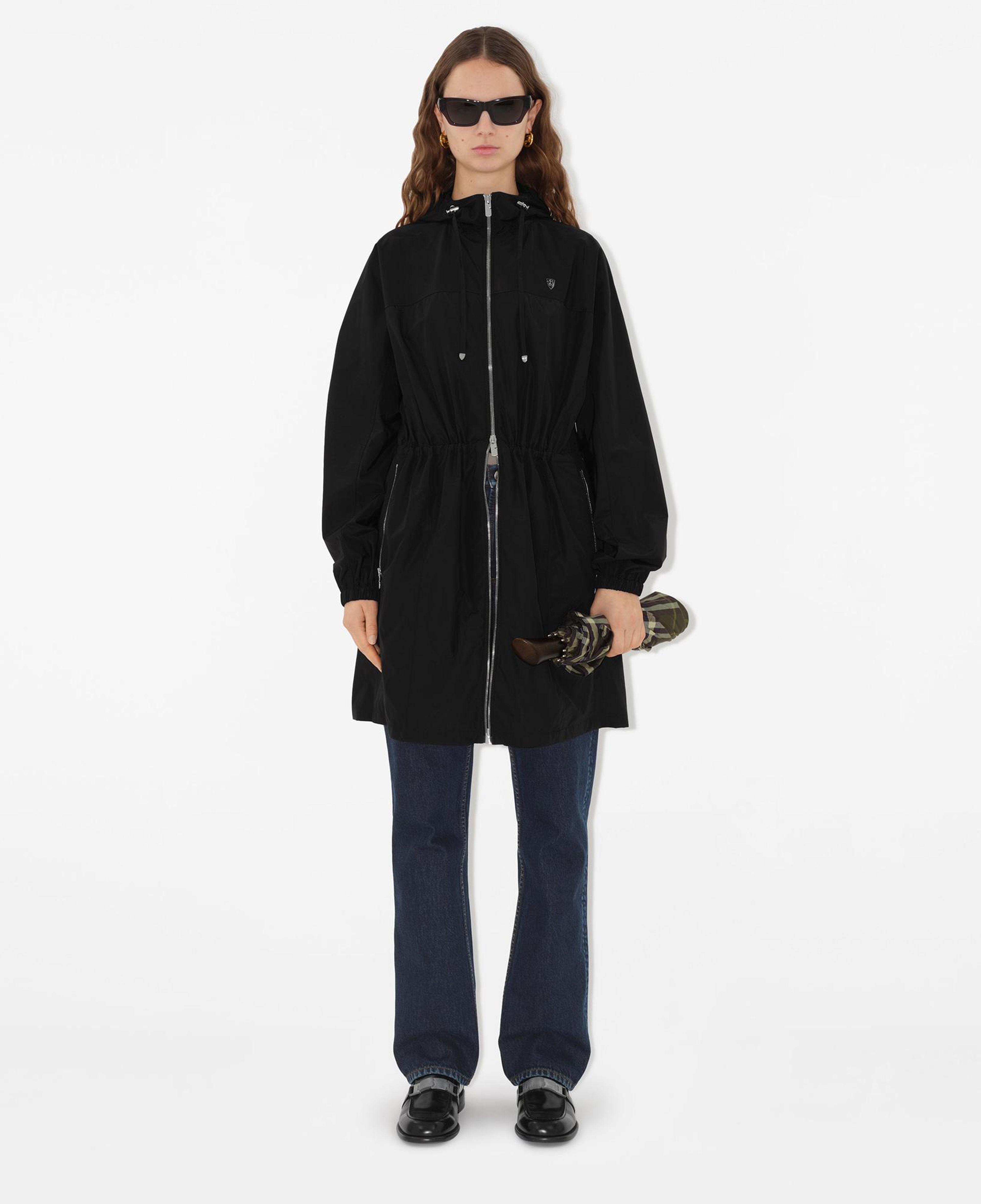 Burberry Cie Nylon Cotton Kadın Siyah Mont