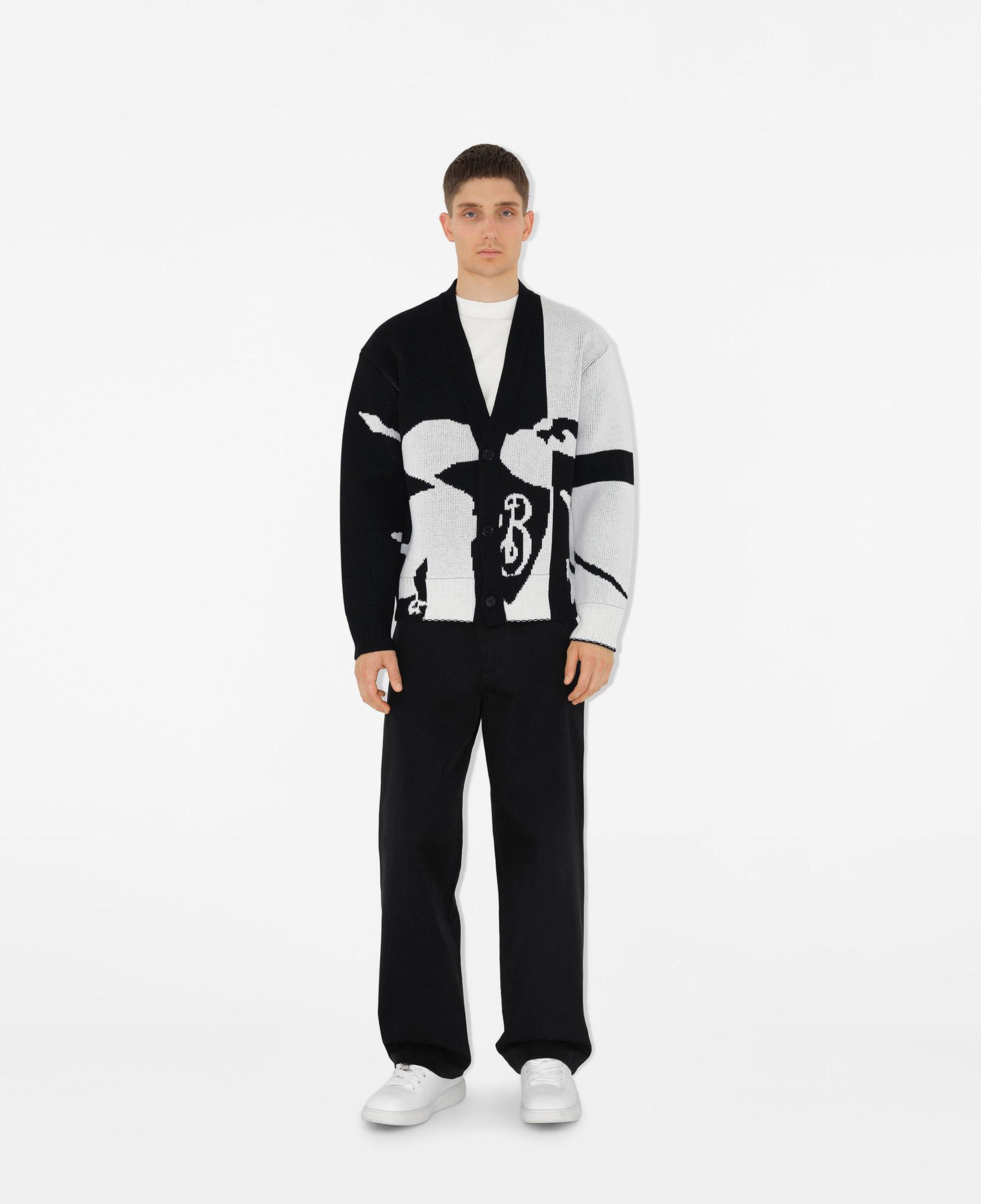 Burberry Erkek Siyah Yün Triko