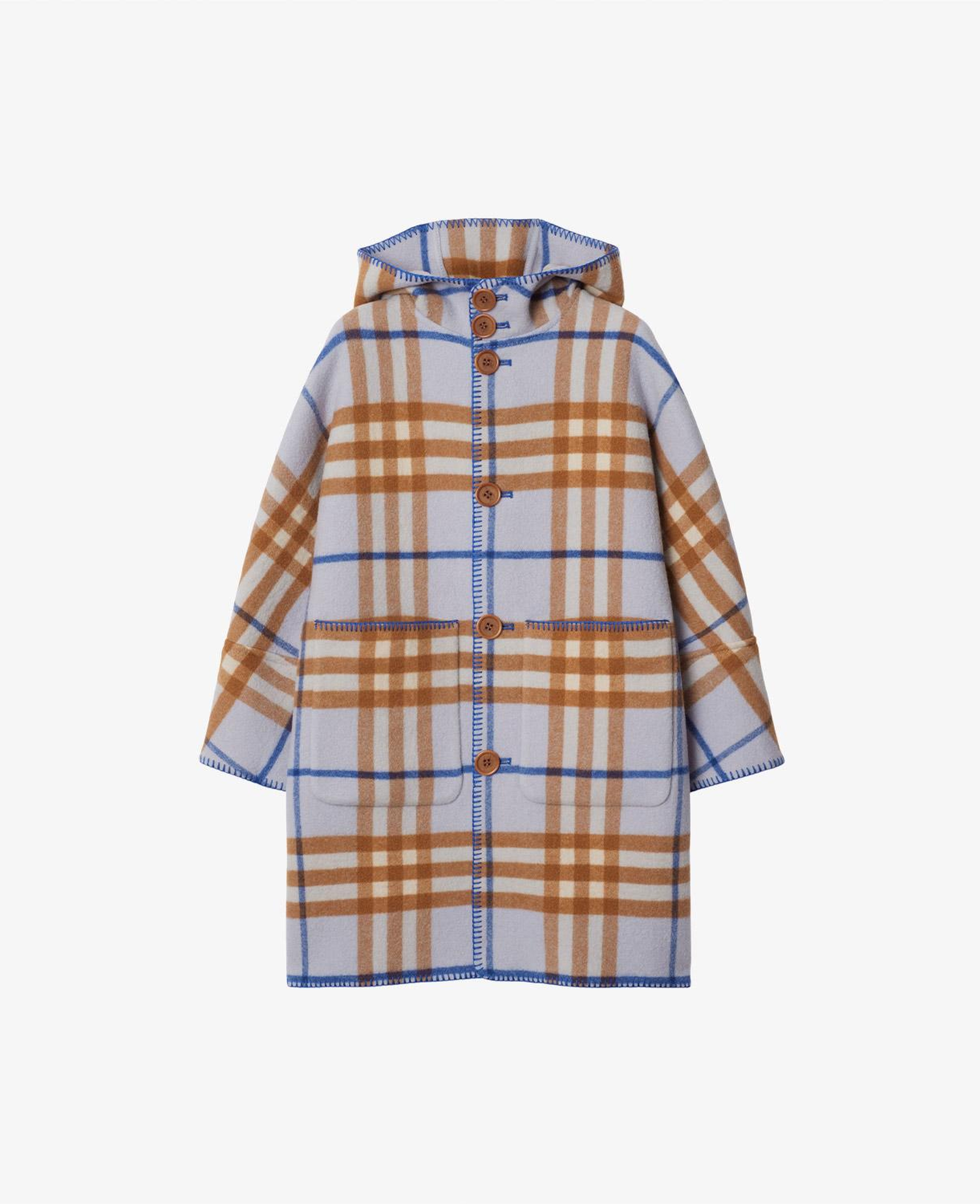 Burberry Çocuk Mavi Yün Mont