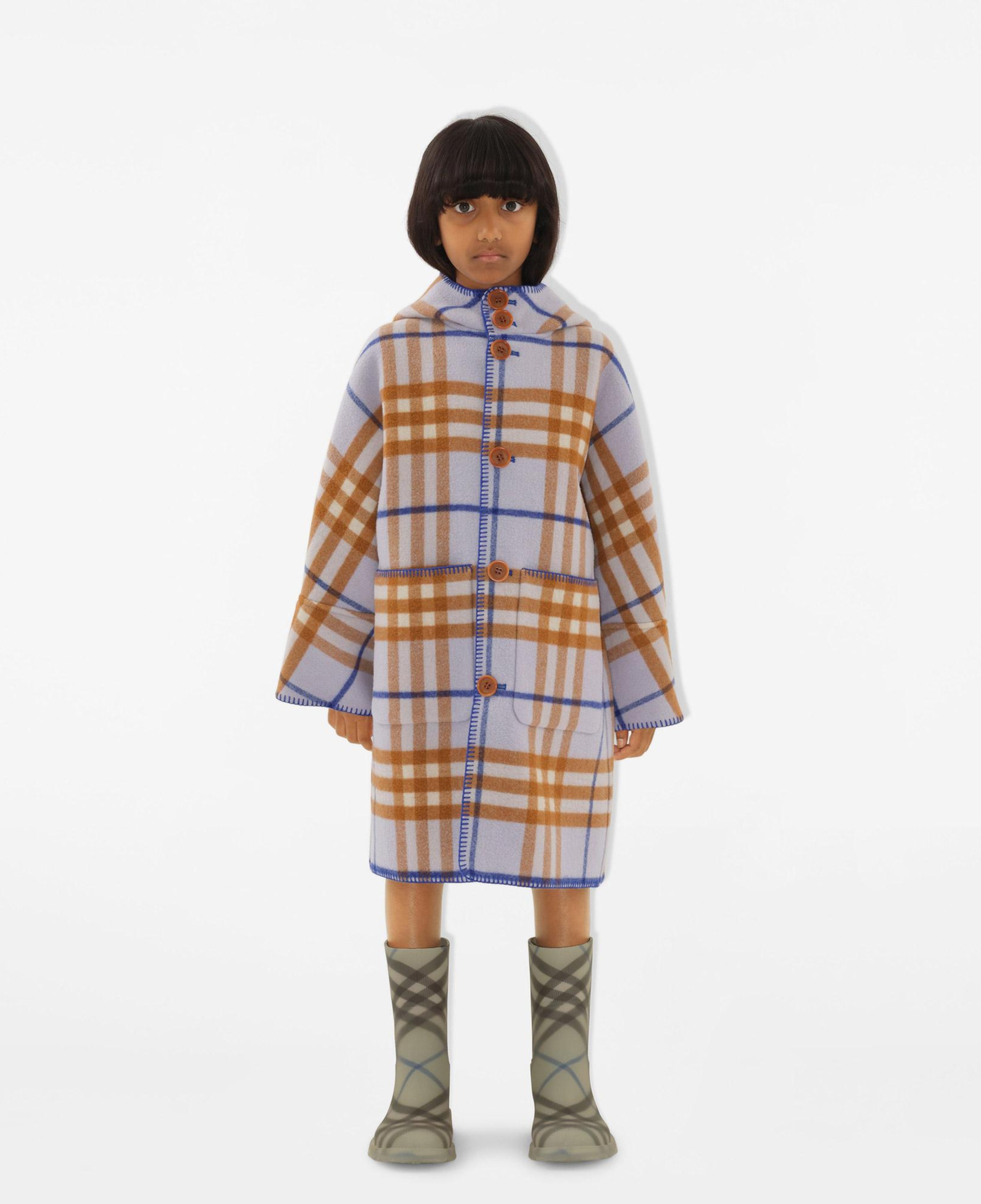 Burberry Çocuk Mavi Yün Mont