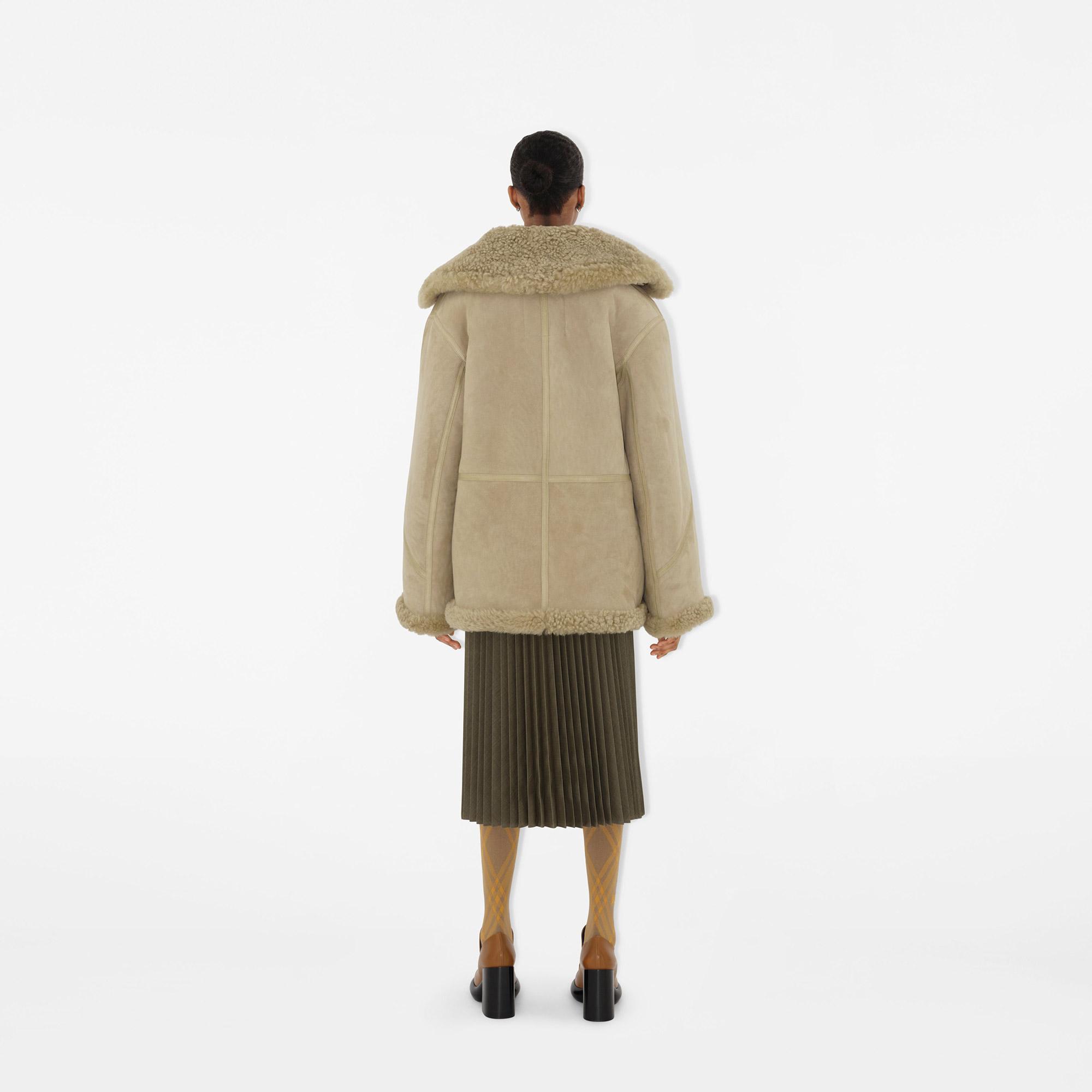 Burberry Kadın Turuncu Yün Mont