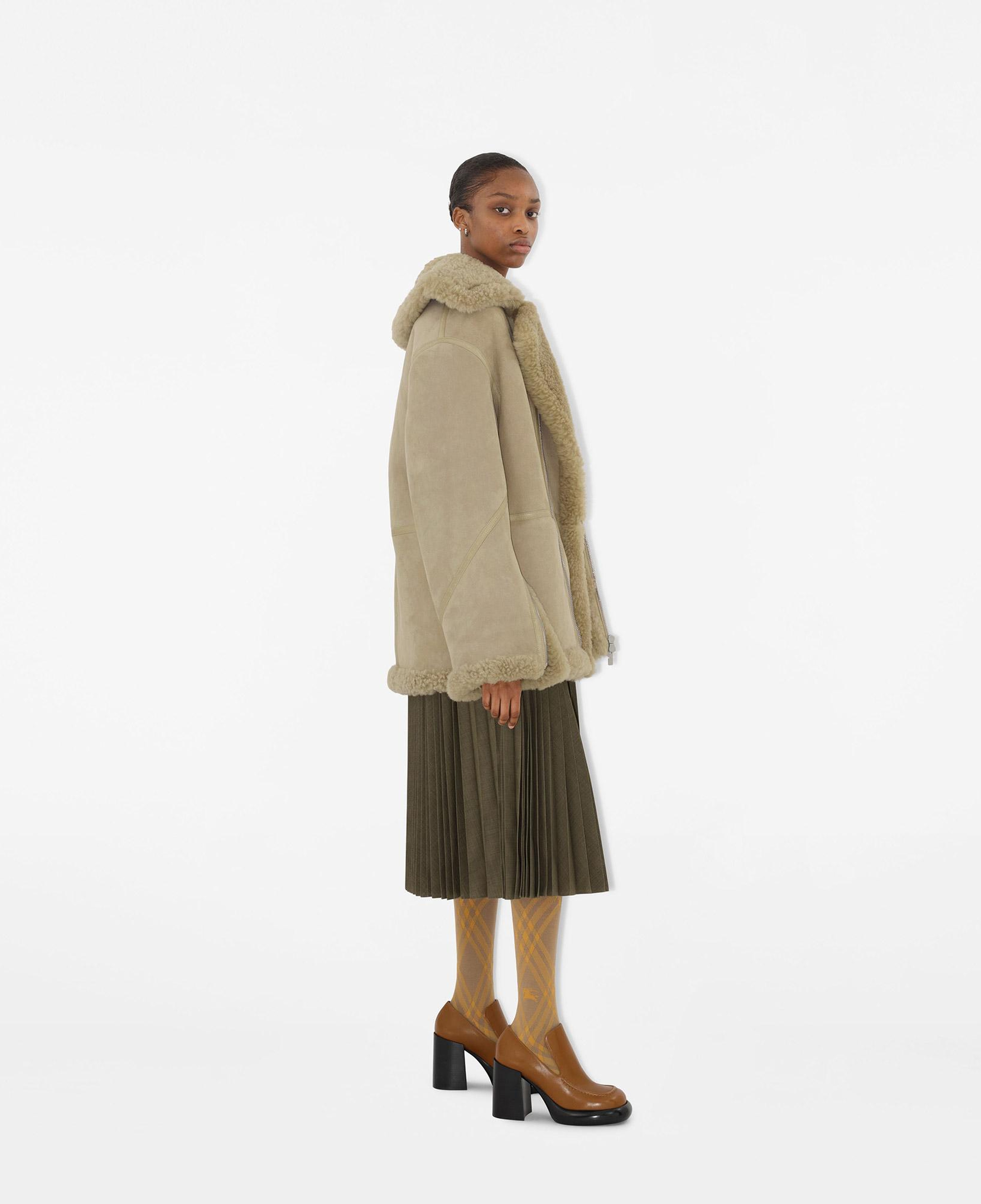 Burberry Kadın Turuncu Yün Mont