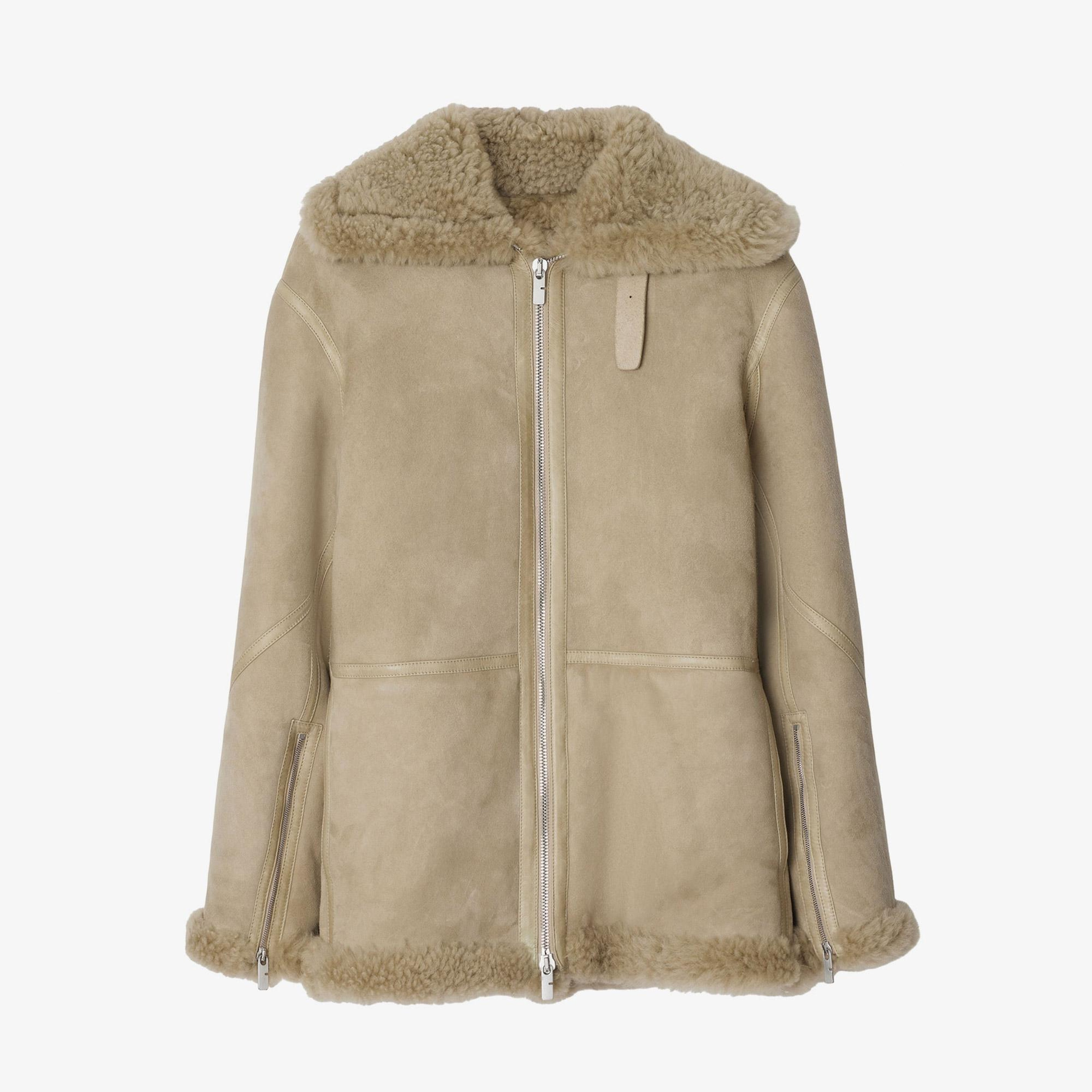 Burberry Kadın Turuncu Yün Mont