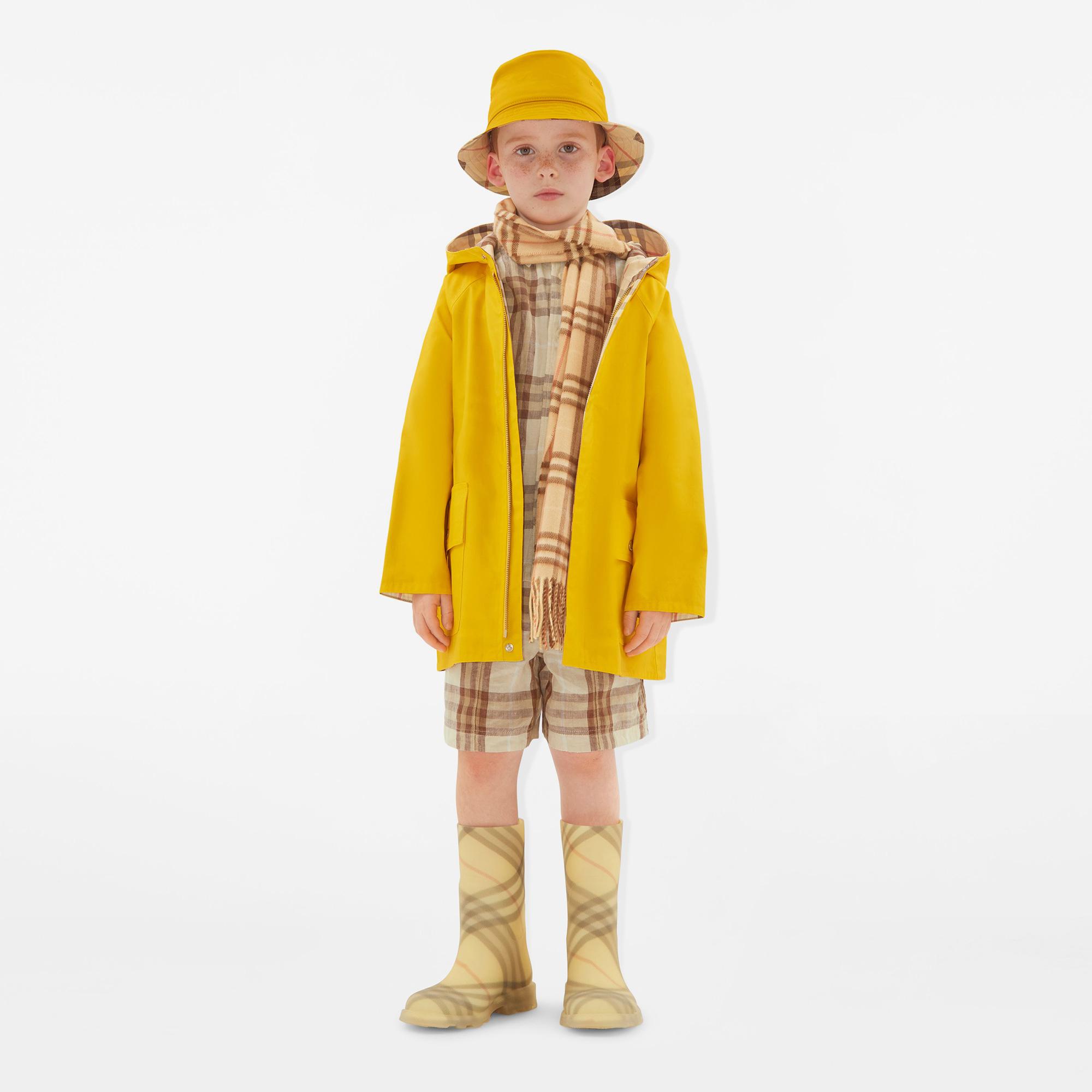 Burberry Vtg Cashmere Çocuk Sarı Atkı