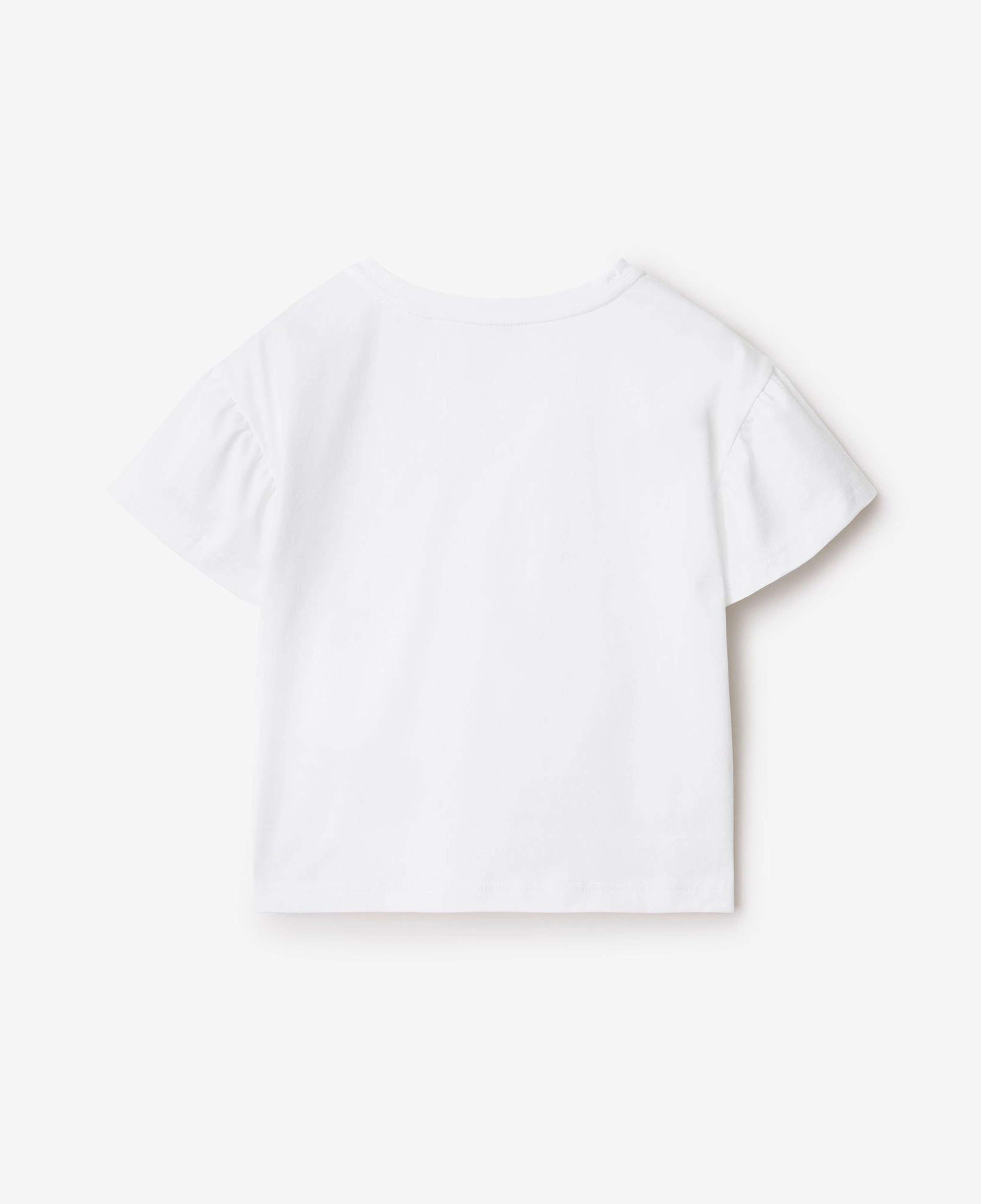Burberry Roxy Rope Laces Logo Cotton Çocuk Beyaz T-Shirt