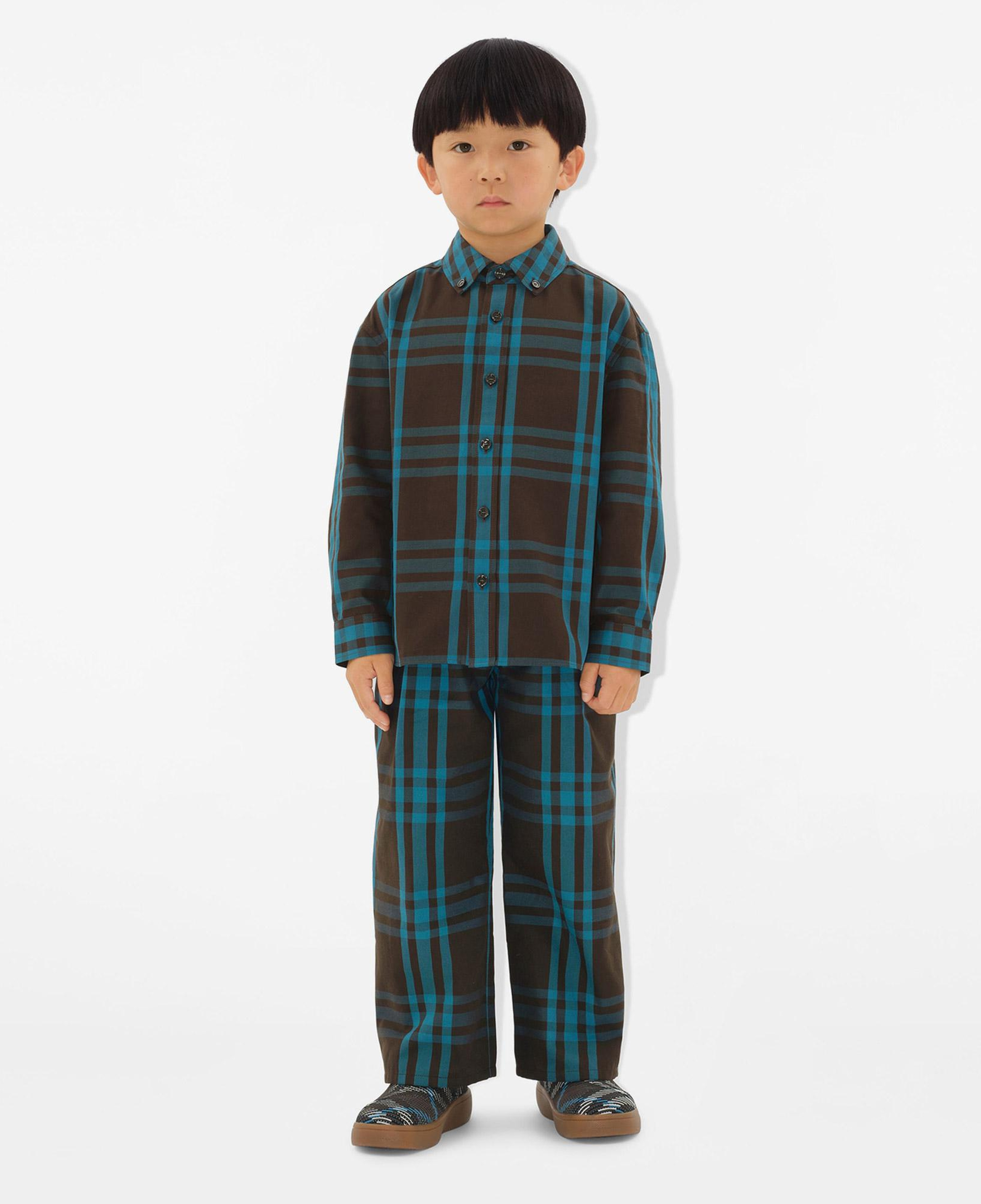 Burberry Angelo Cotton Çocuk Renkli Gömlek