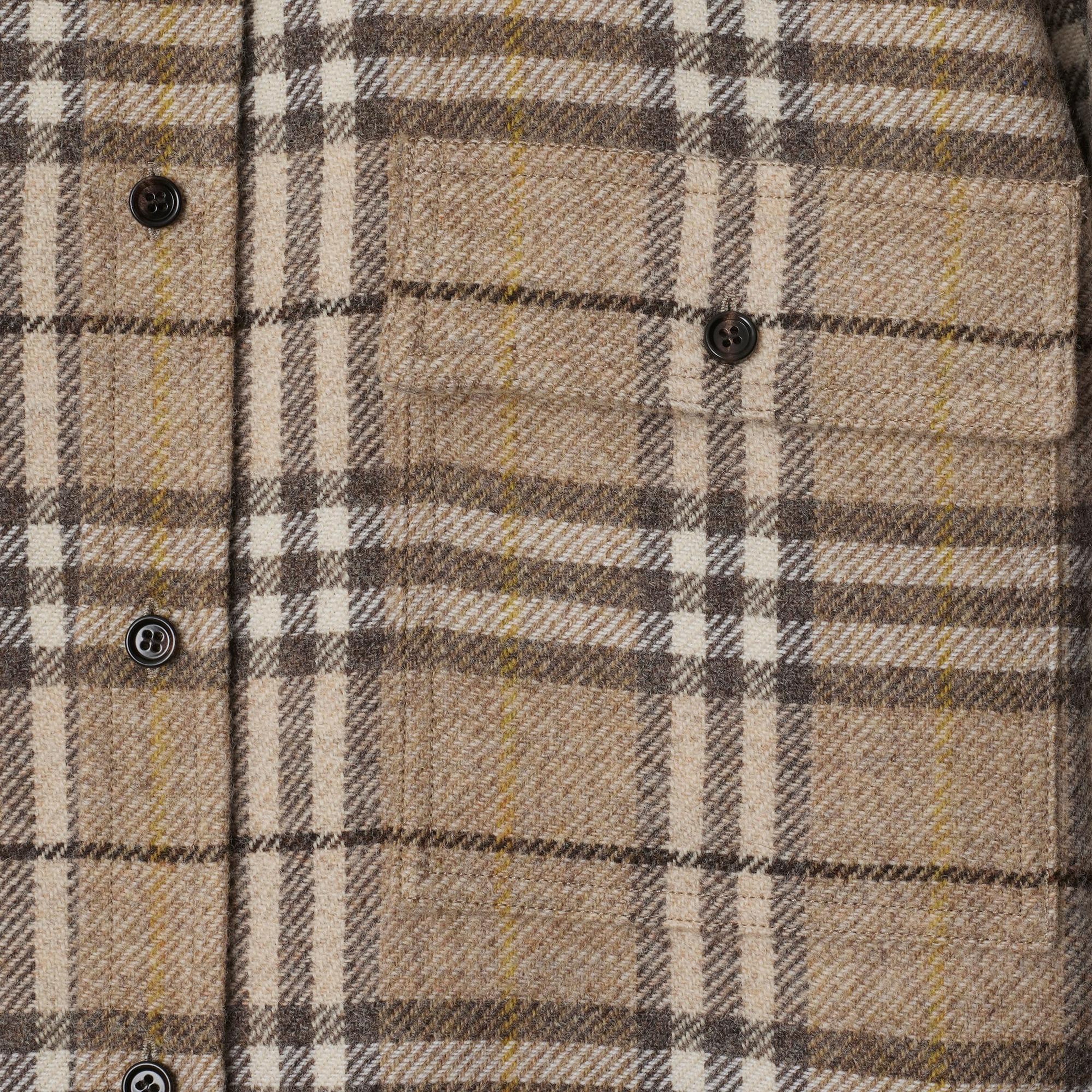 Burberry Ros Oversized Wool Erkek Bej Gömlek