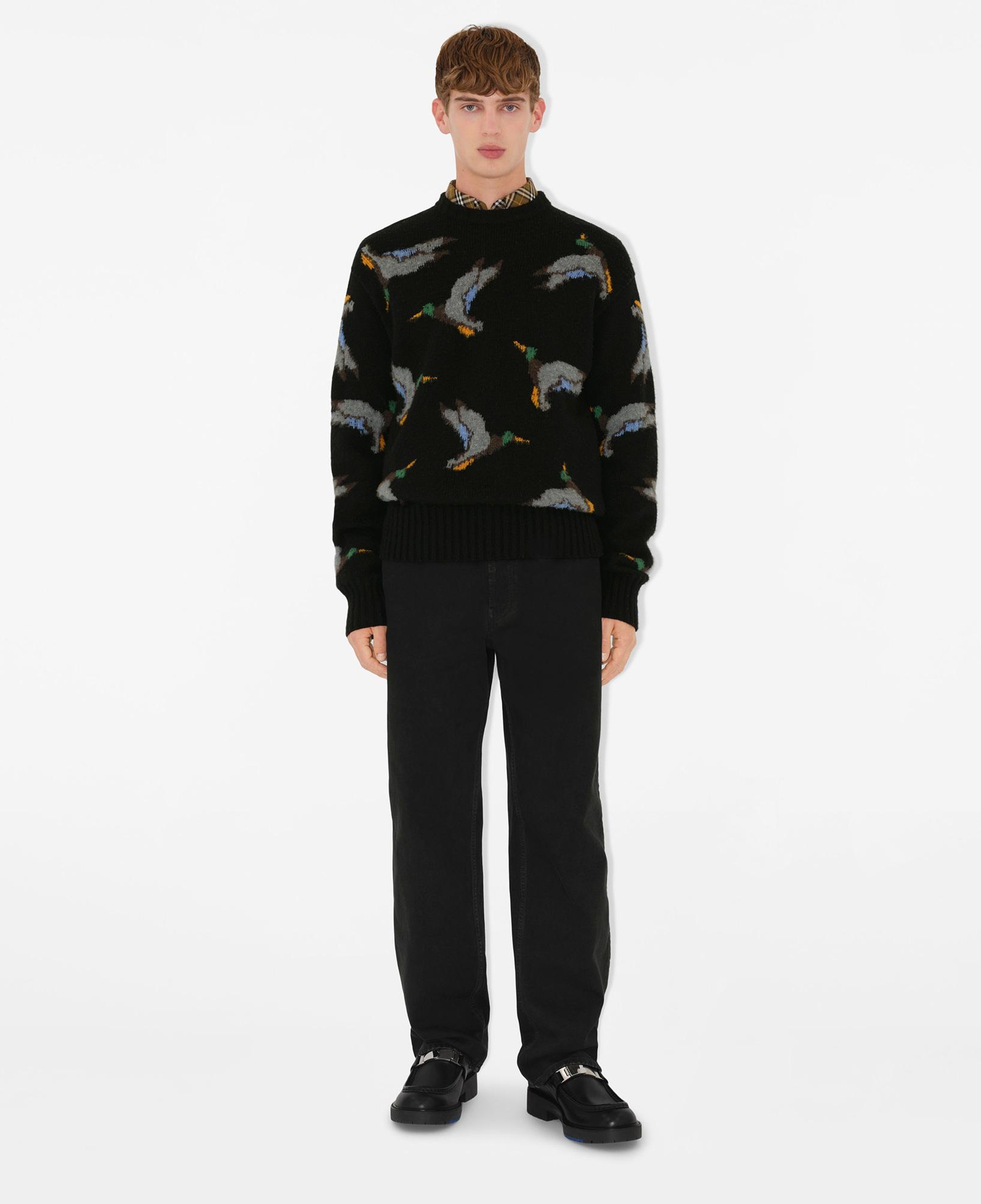 Burberry Smt Duck Wool Erkek Siyah Kazak