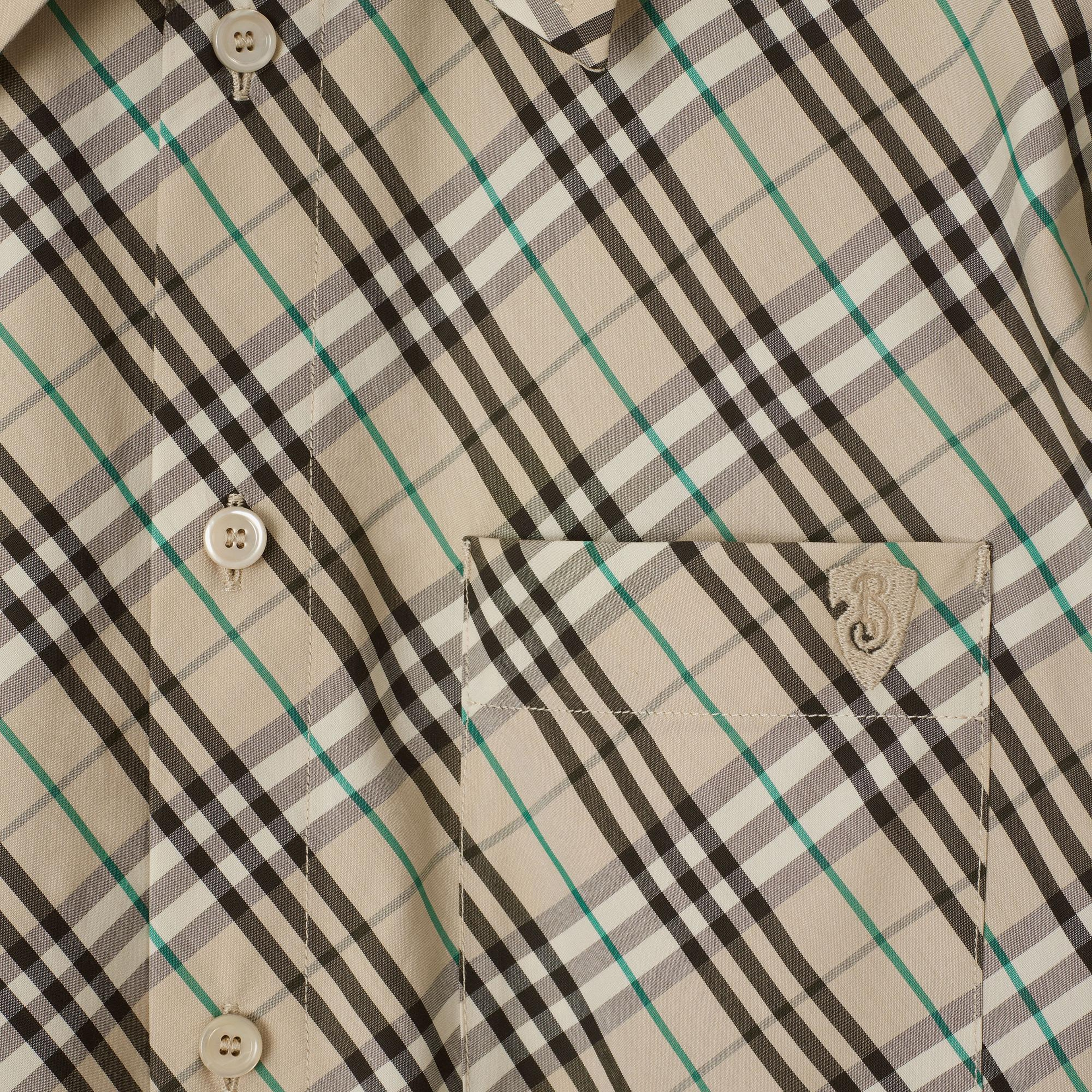 Burberry Sip Cotton Kadın Bej Gömlek