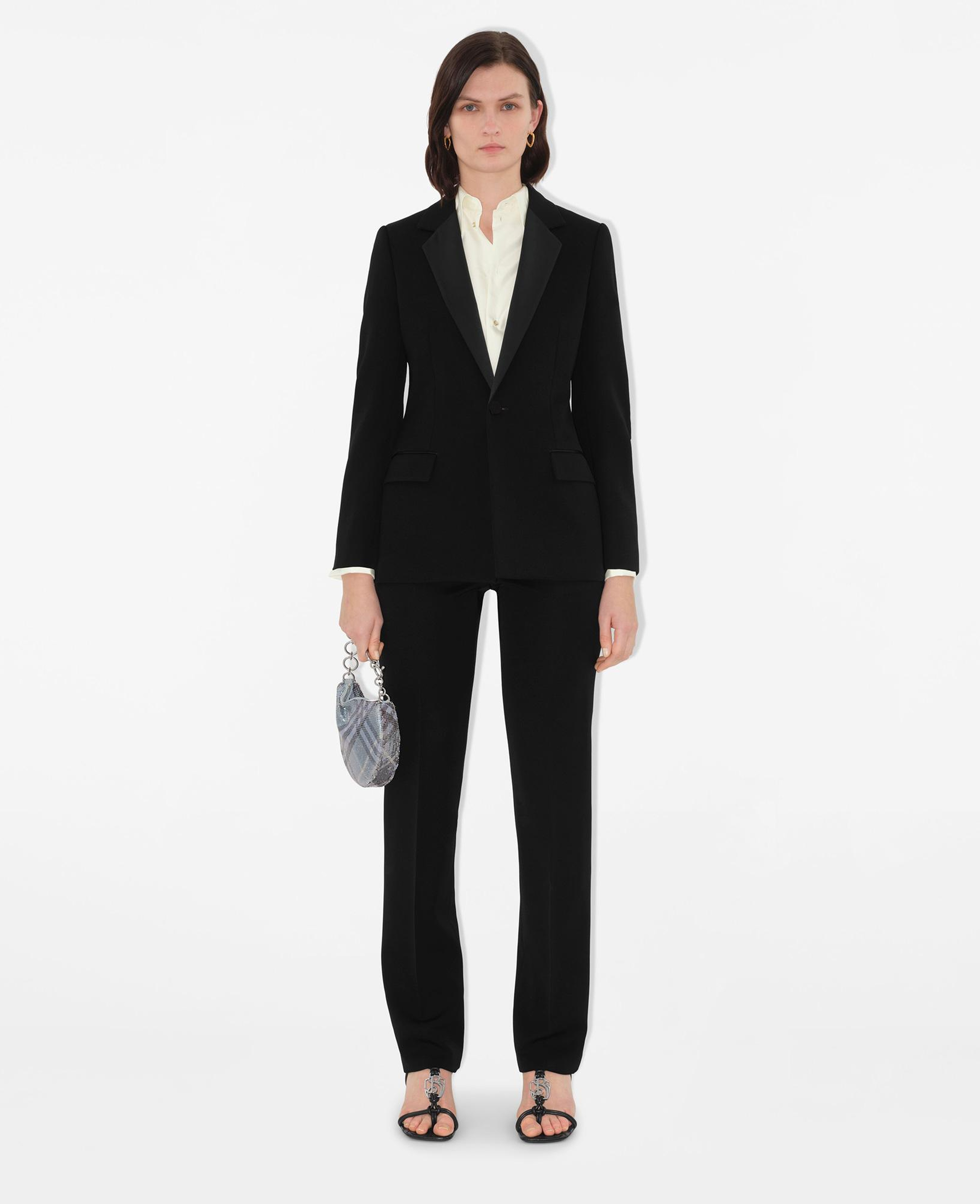 Burberry Wool Tuxedo Kadın Siyah Ceket