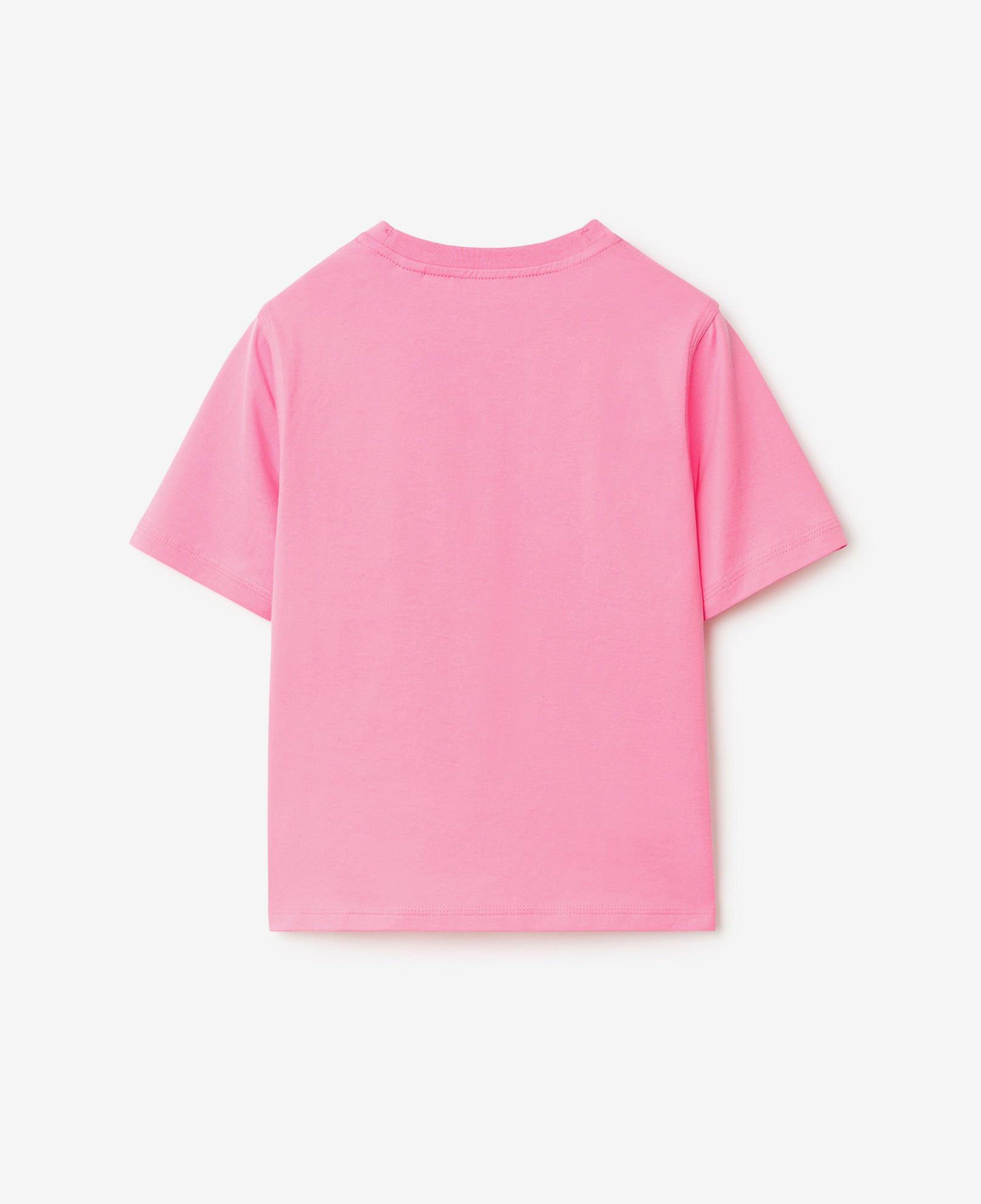 Burberry Cedar Logo Cotton Çocuk Pembe T-Shirt