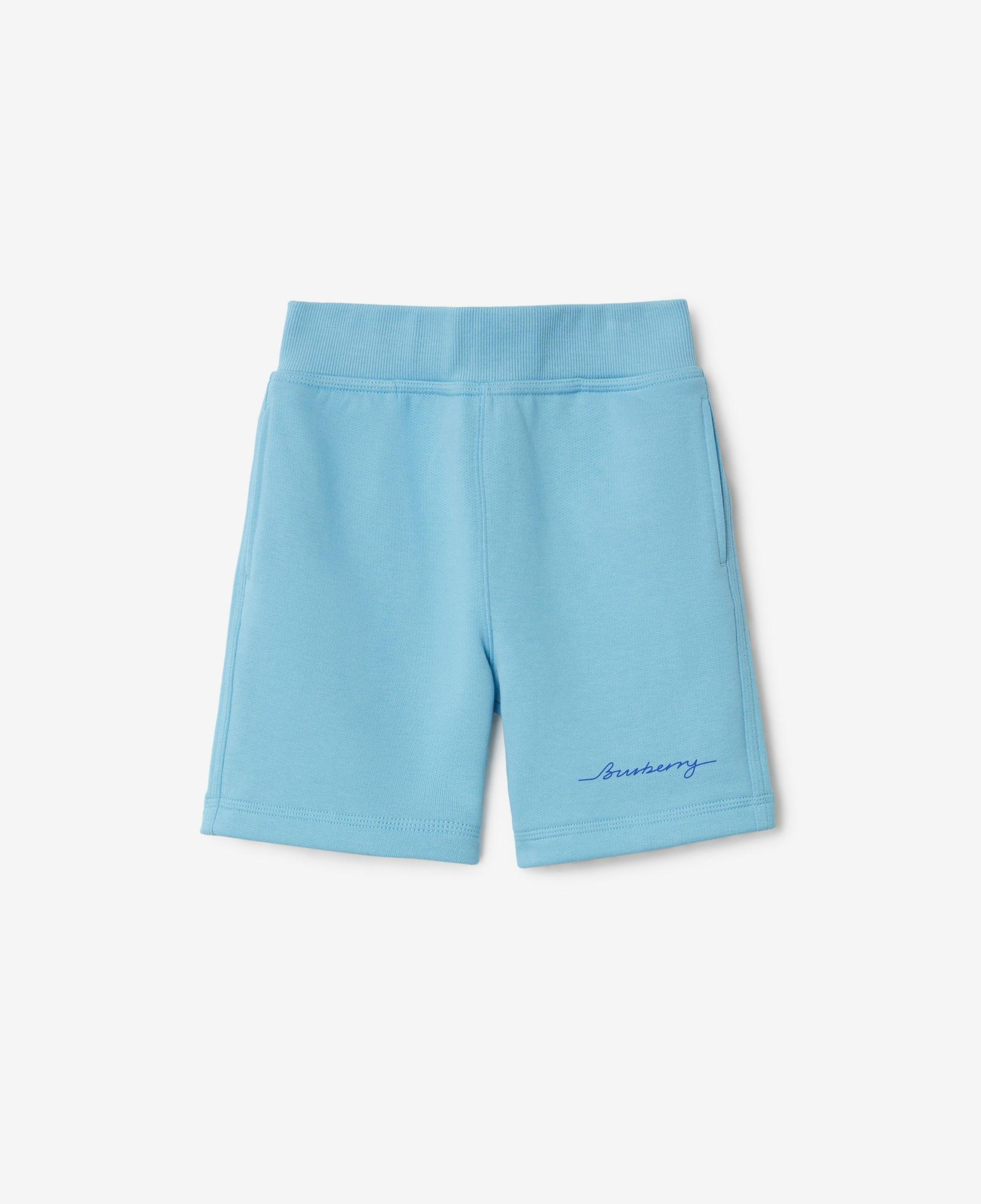 Burberry Benny Logo Cotton Çocuk Mavi Şort