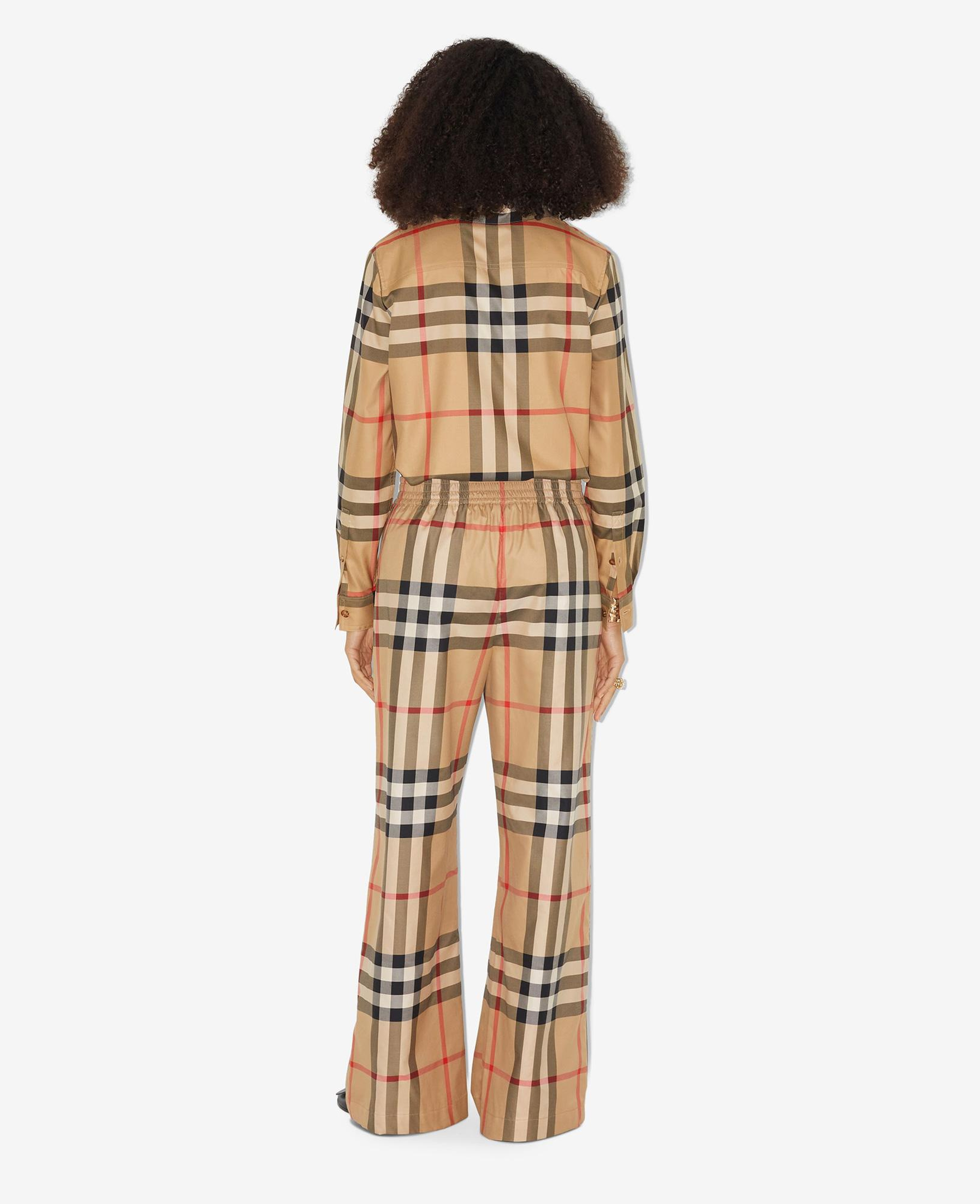 Burberry Ariane Cotton Kadın Bej Pantolon