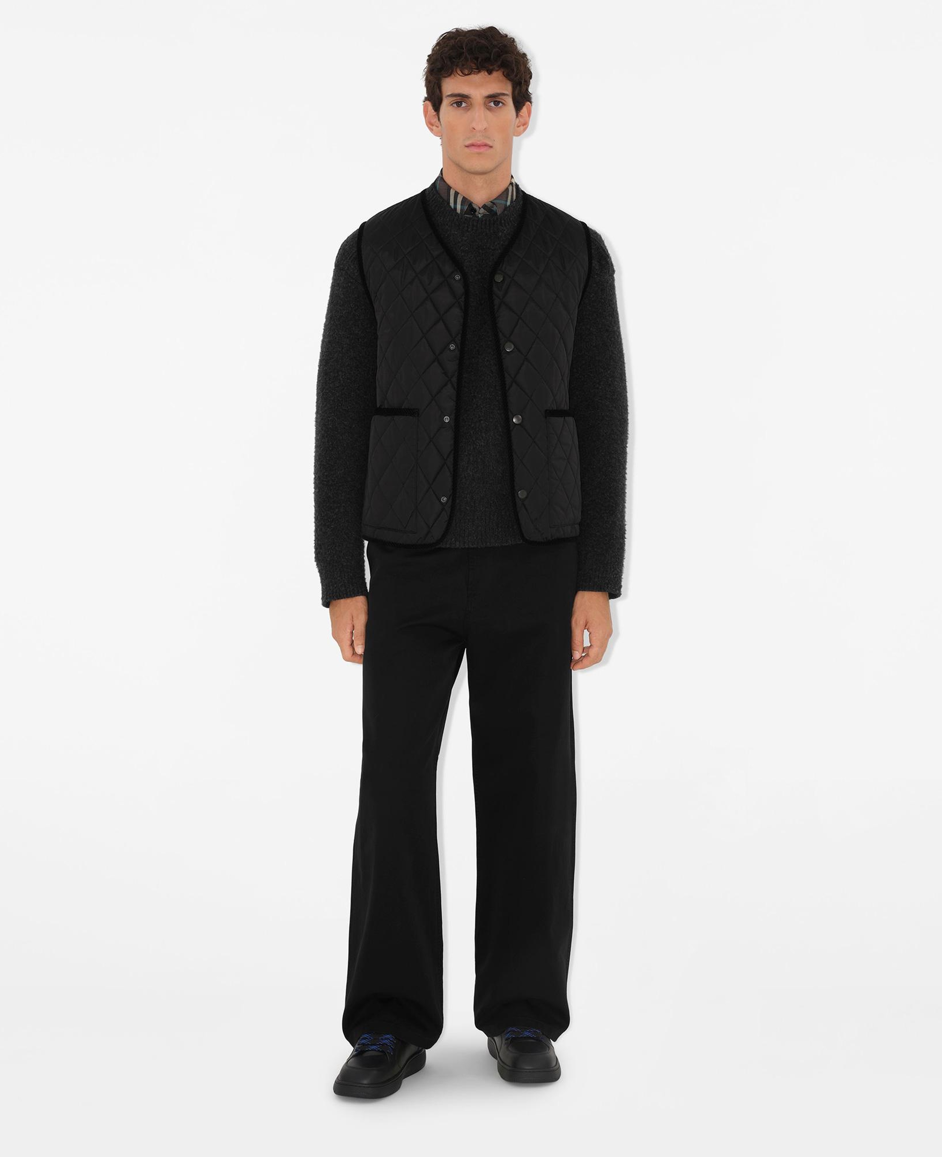 Burberry Tal Quilted Nylon Gilet Erkek Siyah Yelek
