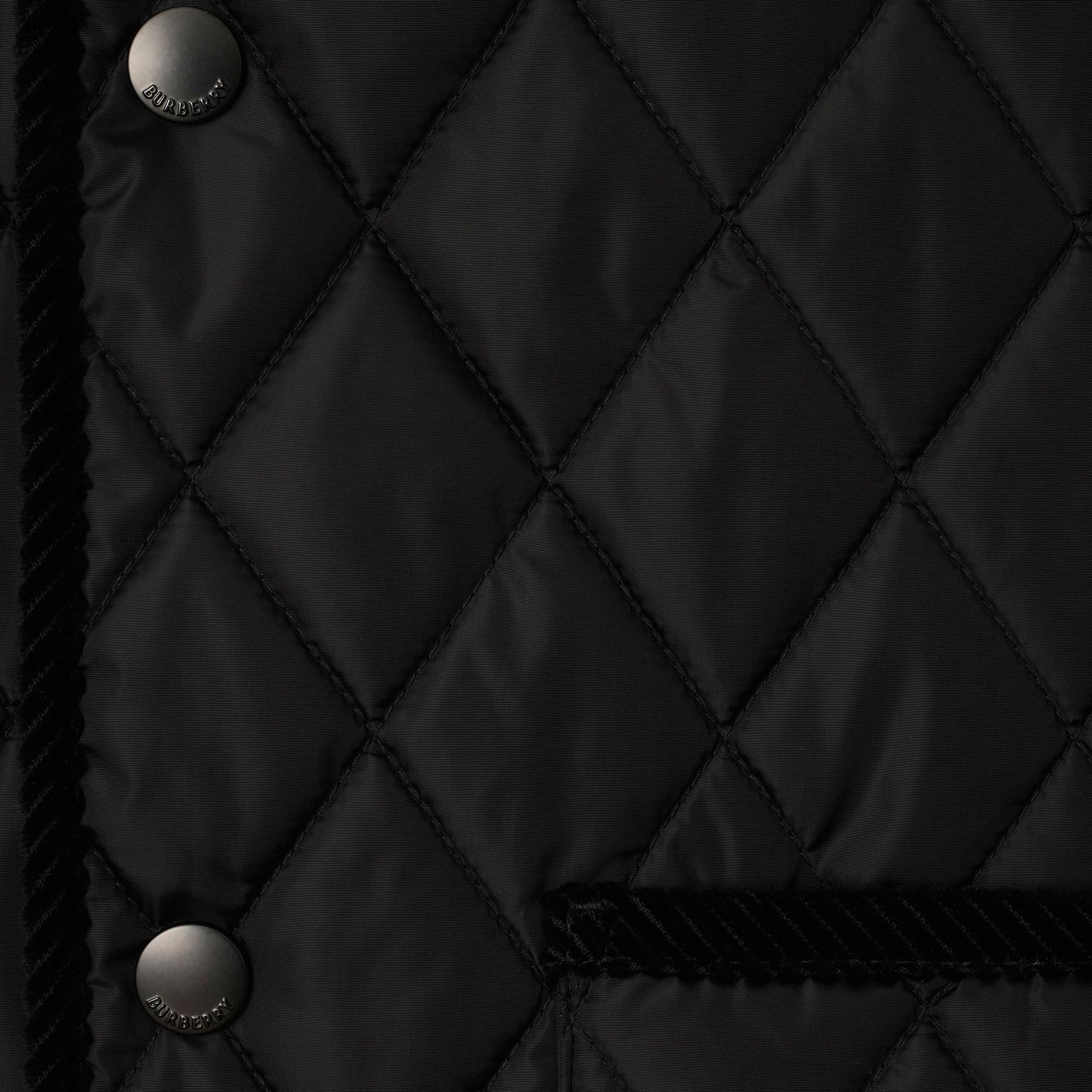 Burberry Tal Quilted Nylon Gilet Erkek Siyah Yelek