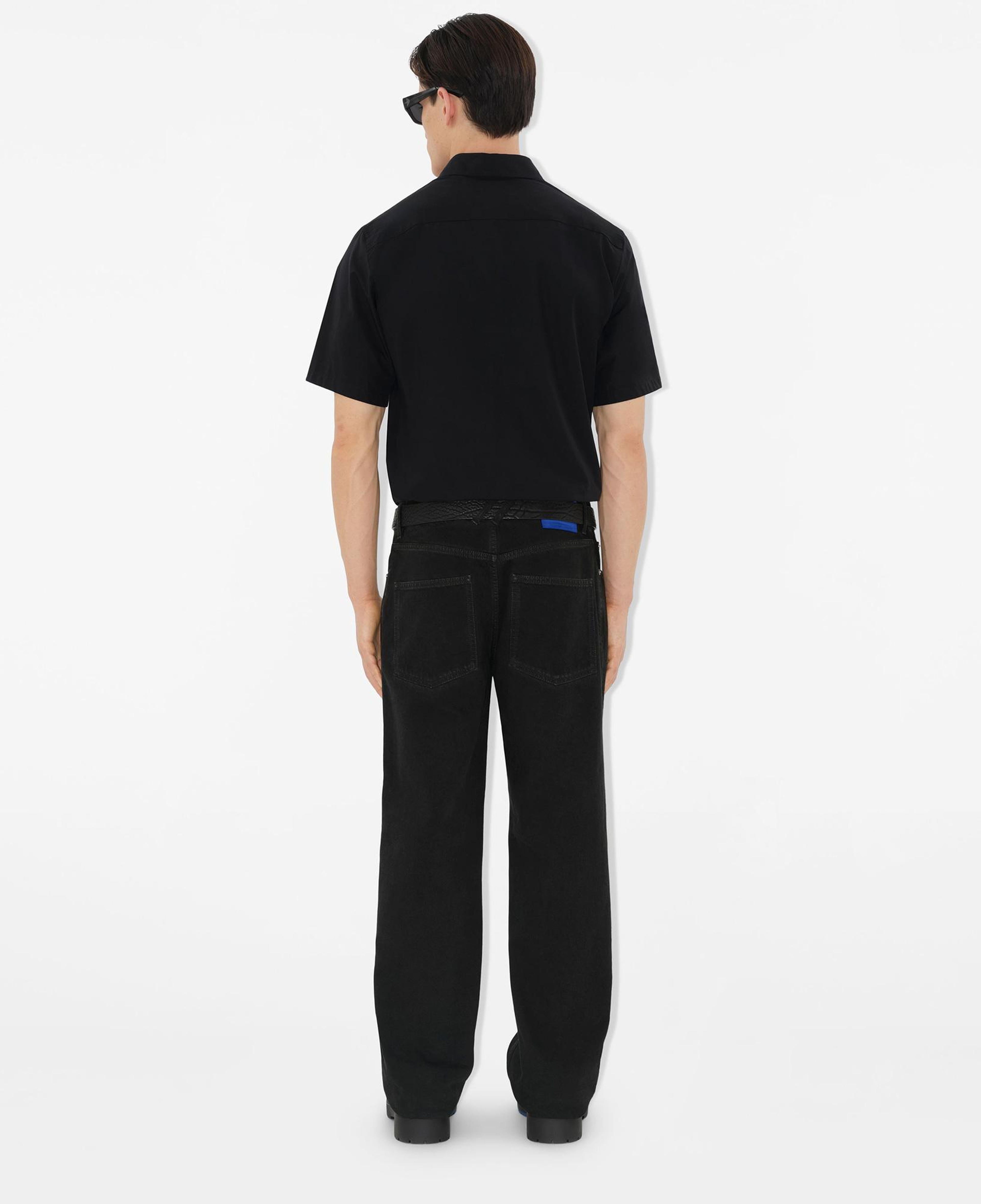 Burberry Ros Slim Fit Cotton Erkek Siyah Gömlek